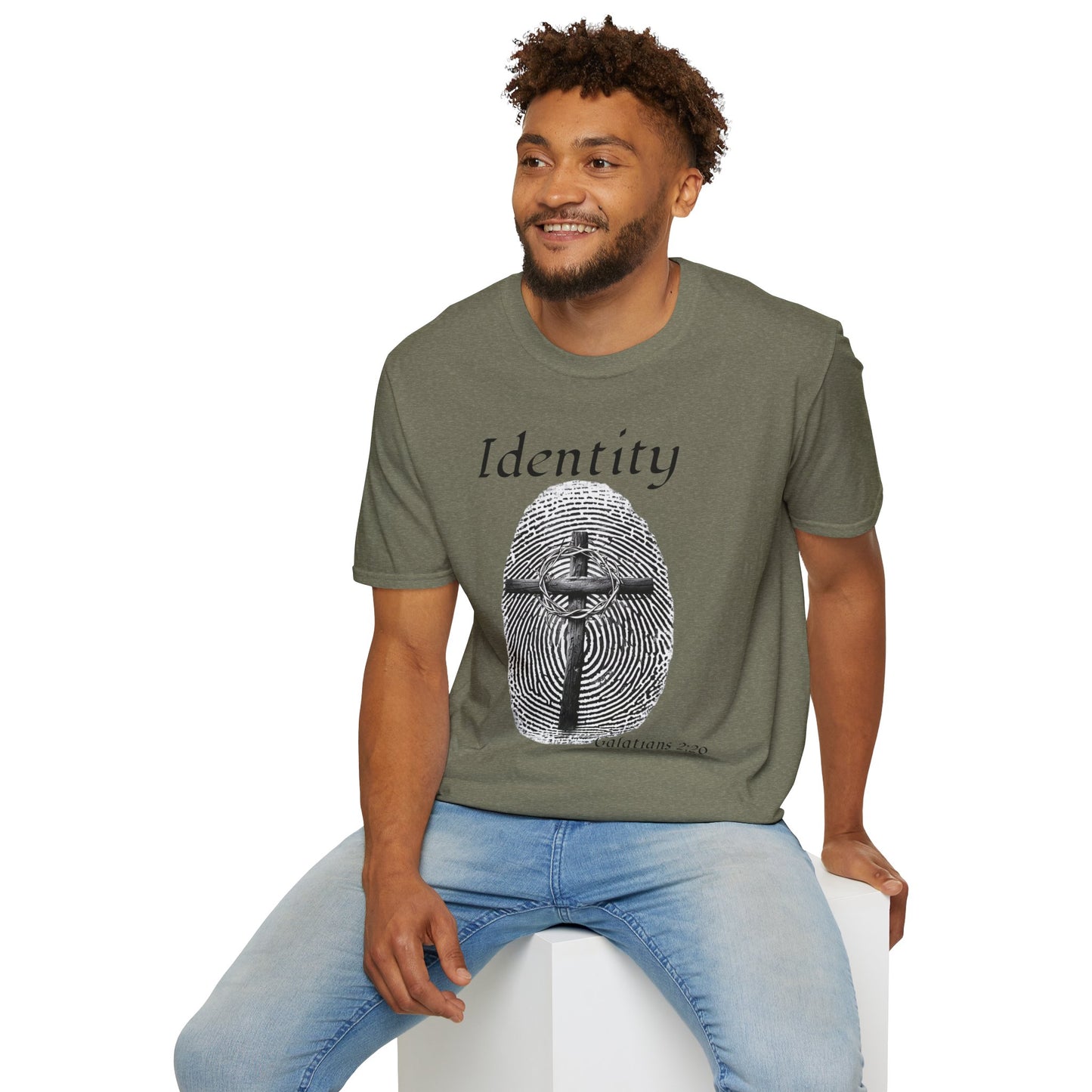 Identity -Fingerprint Design-Unisex Softstyle T-Shirt