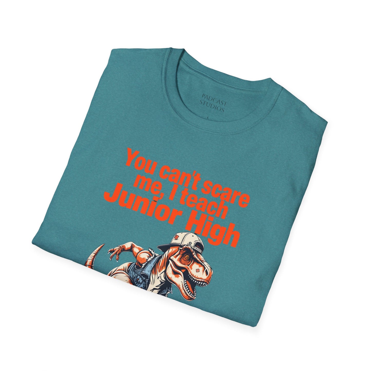 You can't scare me, I teach Junior High, Unisex Softstyle T-Shirt, Teacher Shirt, Back to School Tee, Gift for Educators, Teacher Apparel