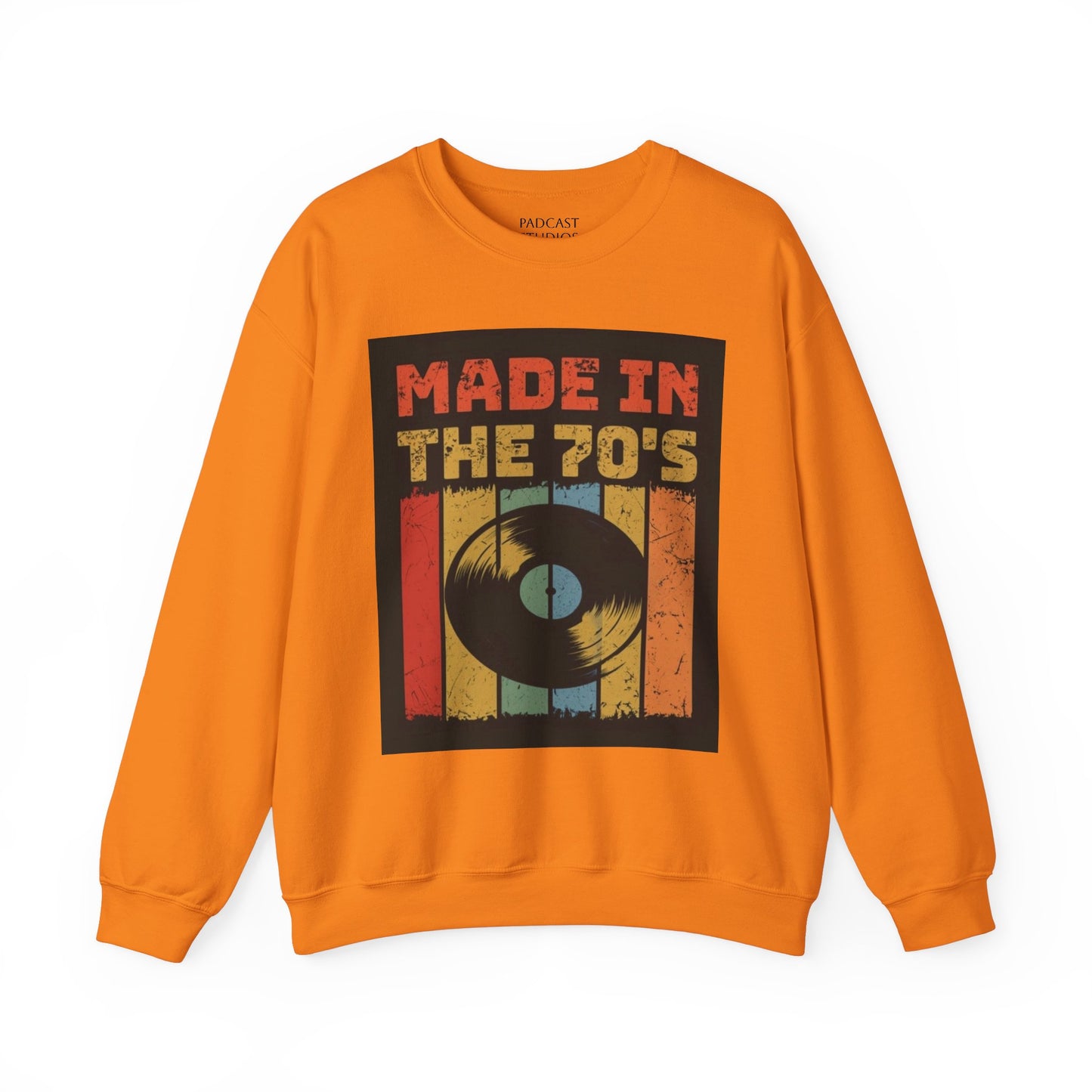 Retro 70's Music Crewneck Sweatshirt - Made in the 70's Design
