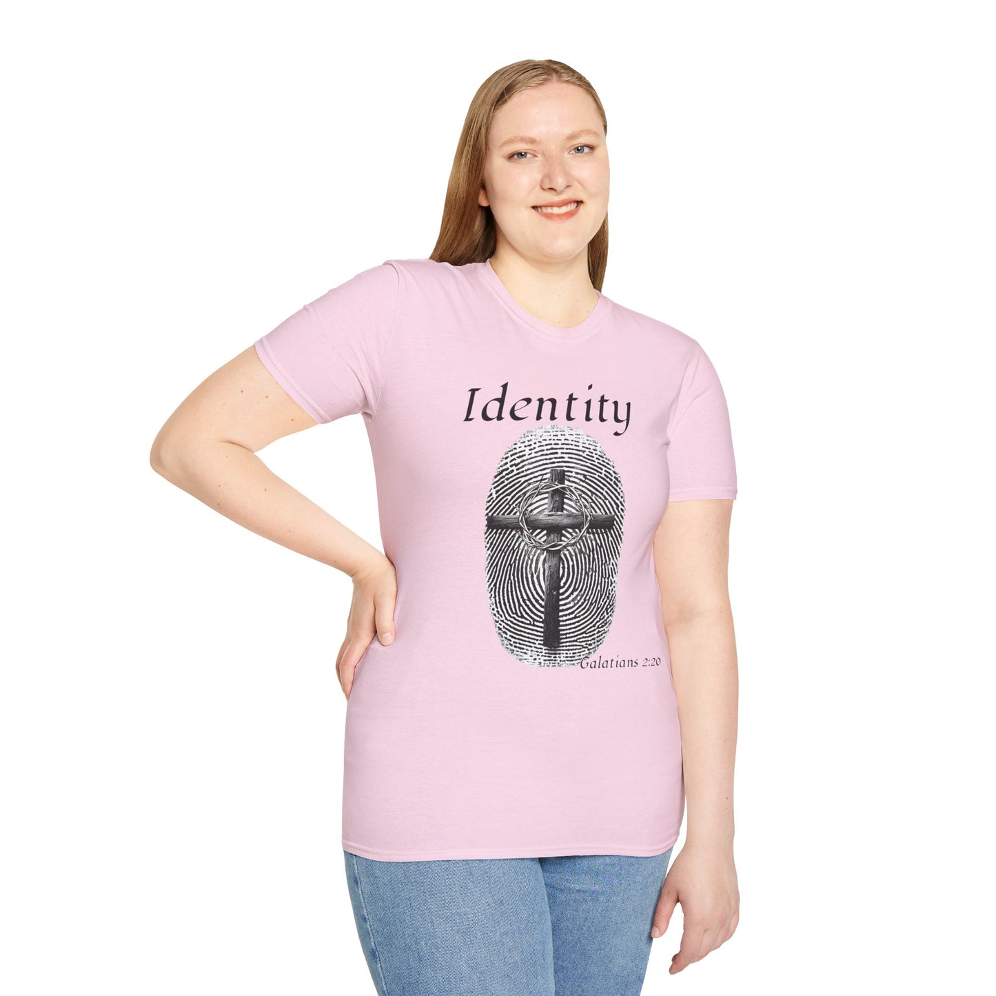 Identity -Fingerprint Design-Unisex Softstyle T-Shirt