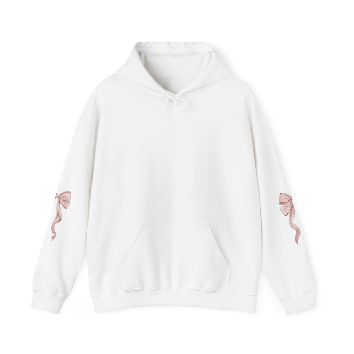 Coquette Bow Hoodie, Pink Ribbon Sweatshirt, Gift for Her, Comfy Pullover, Cute Jumper, Warm Hoody