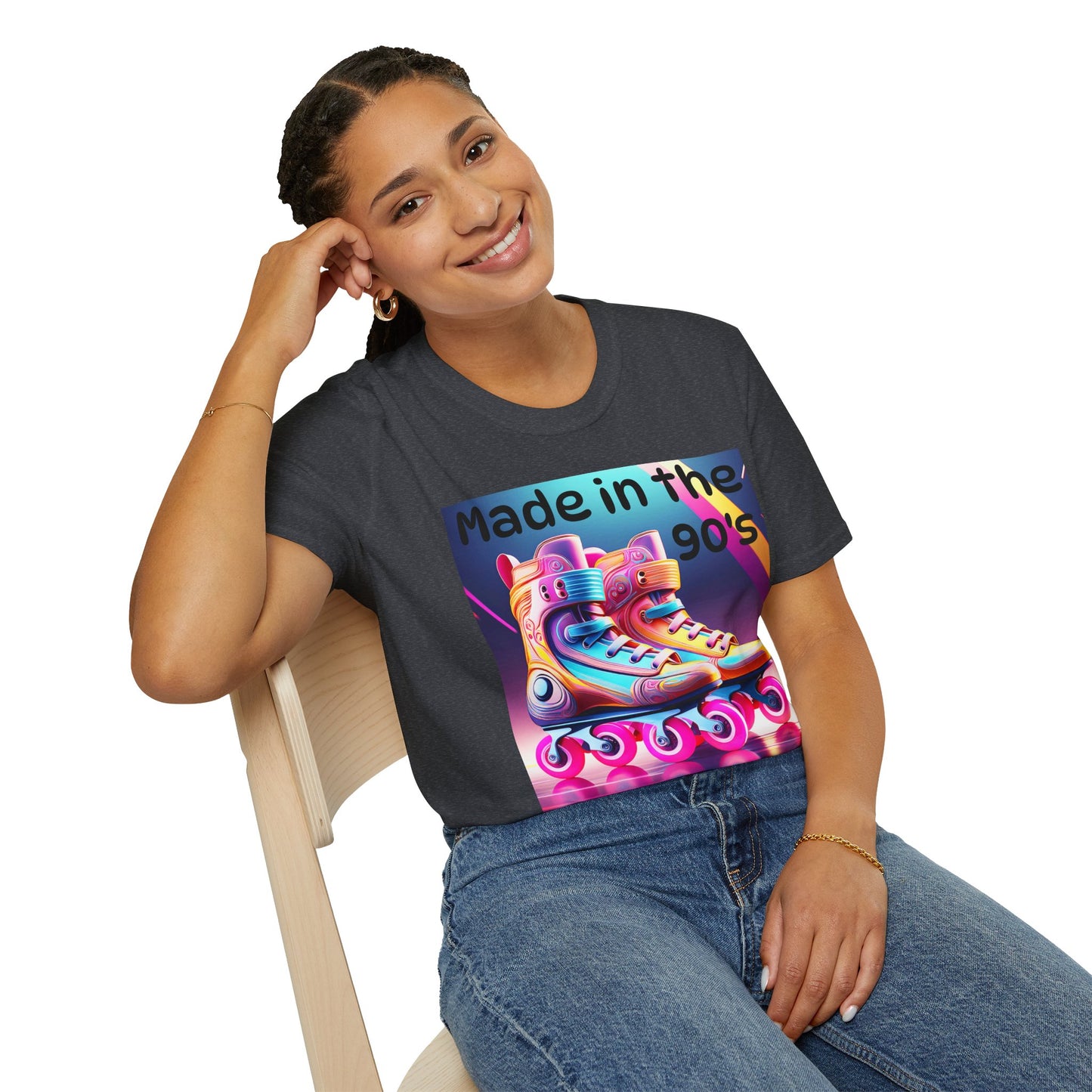 Made in the 90's Roller Skate Unisex Softstyle T-Shirt