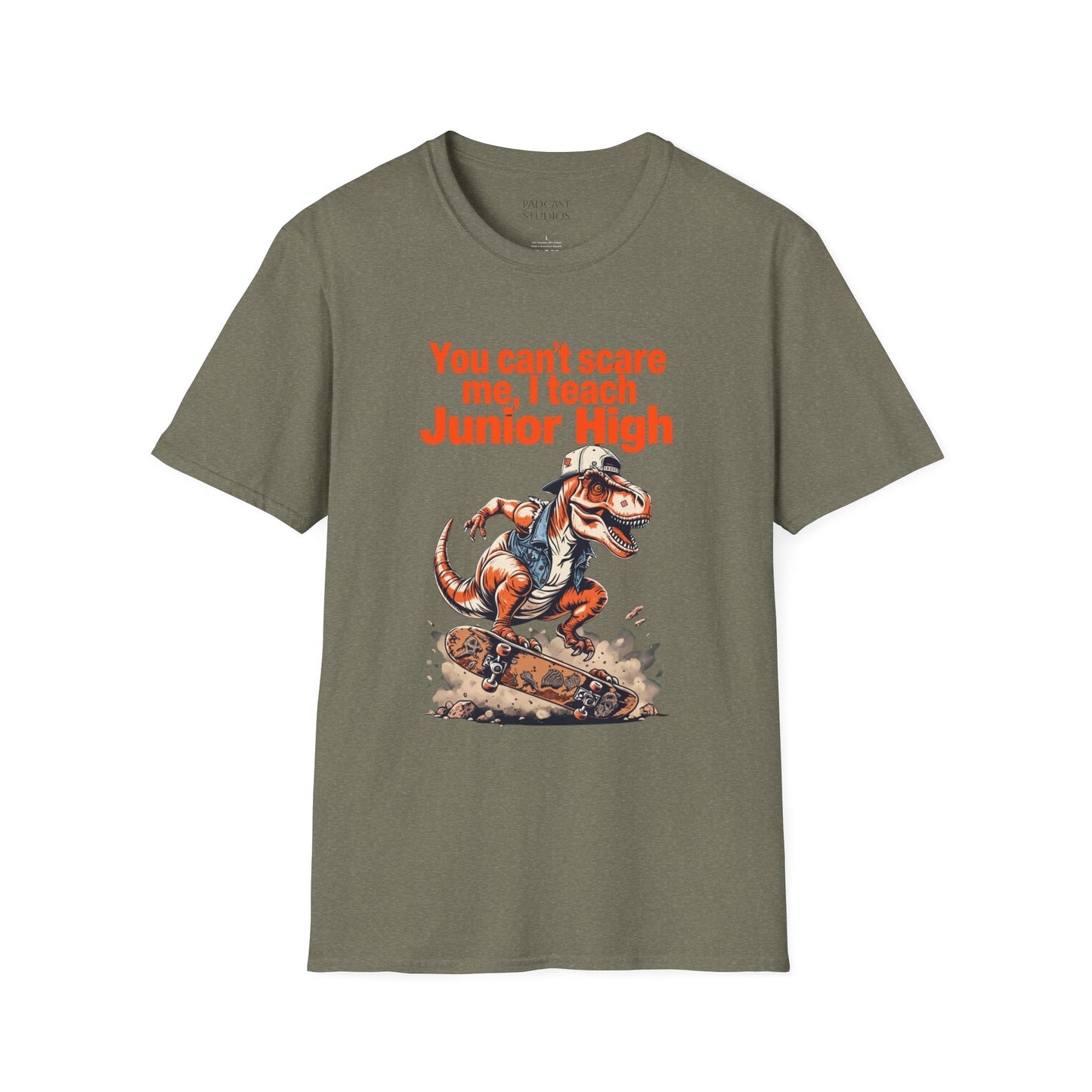 You can't scare me, I teach Junior High, Unisex Softstyle T-Shirt, Teacher Shirt, Back to School Tee, Gift for Educators, Teacher Apparel