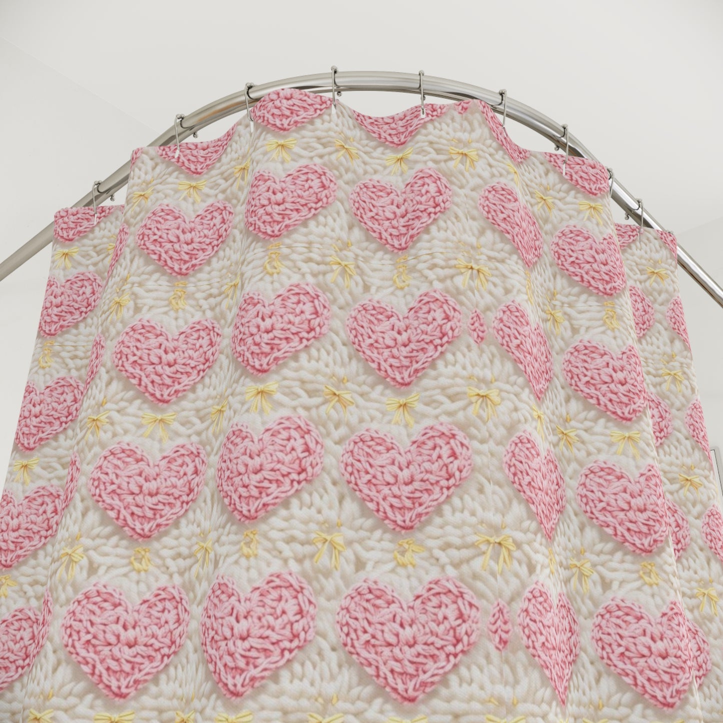 Heartfelt Love Shower Curtain - Romantic & Stylish Bathroom Decor