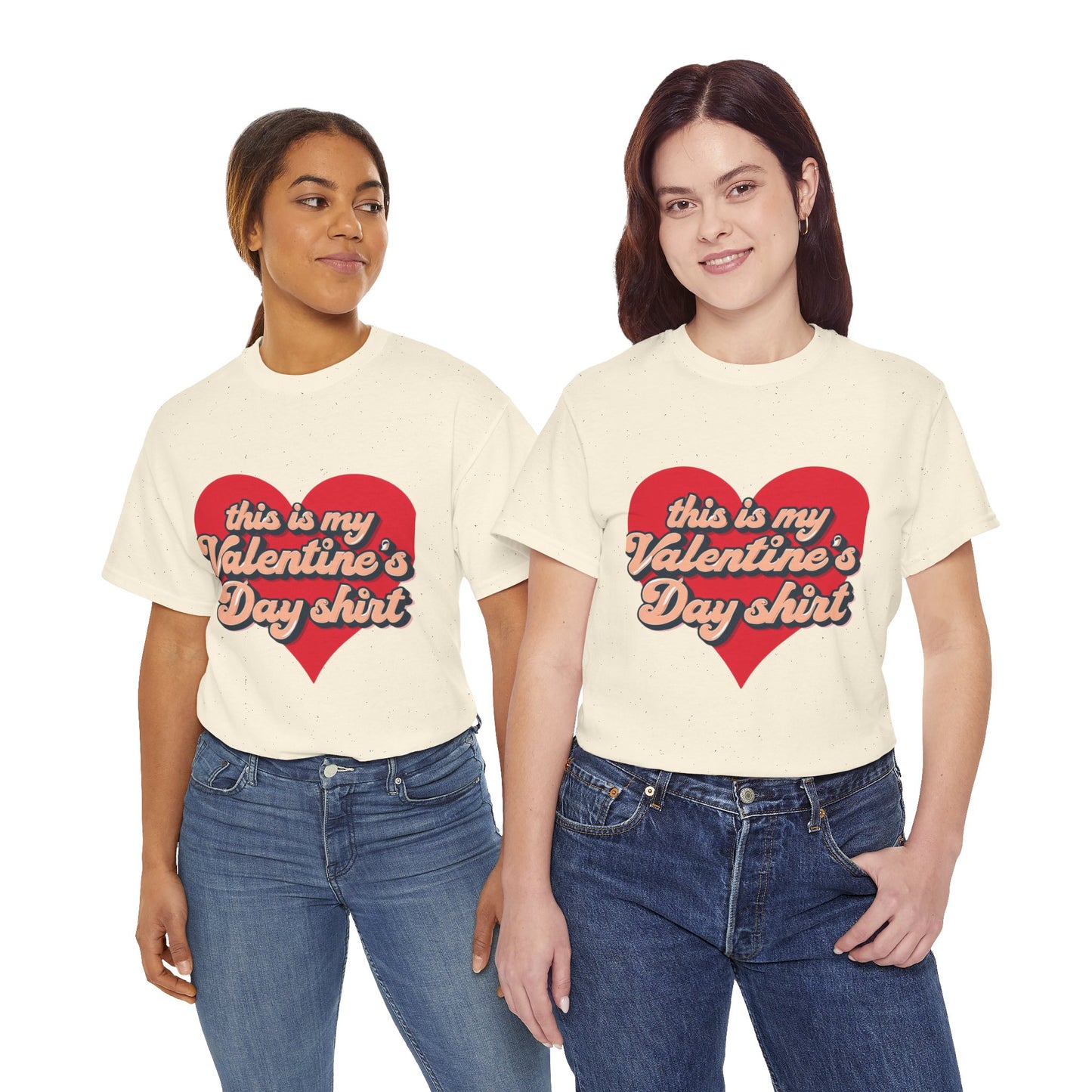 "This is my Valentine's Day shirt" Cotton Tee
