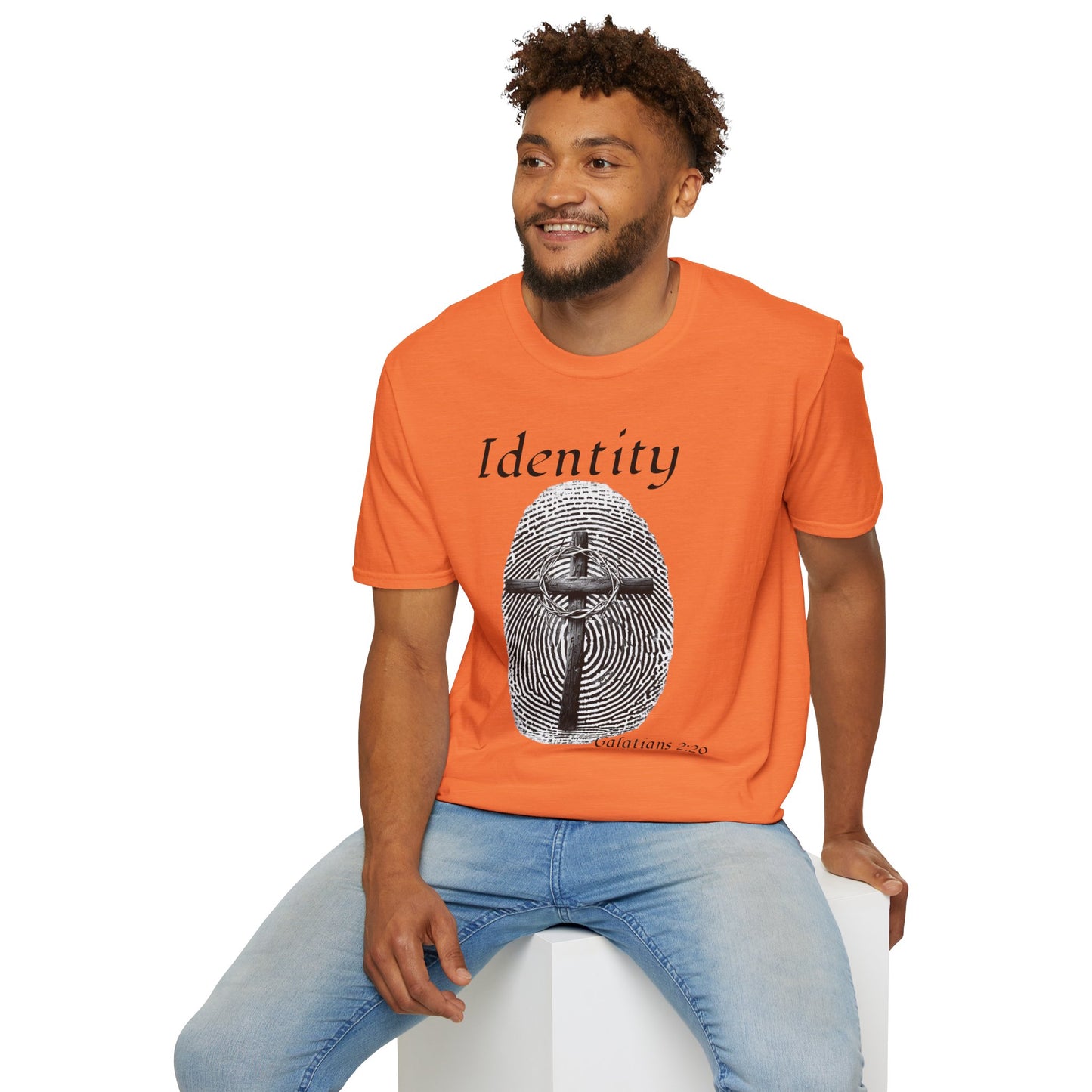 Identity -Fingerprint Design-Unisex Softstyle T-Shirt
