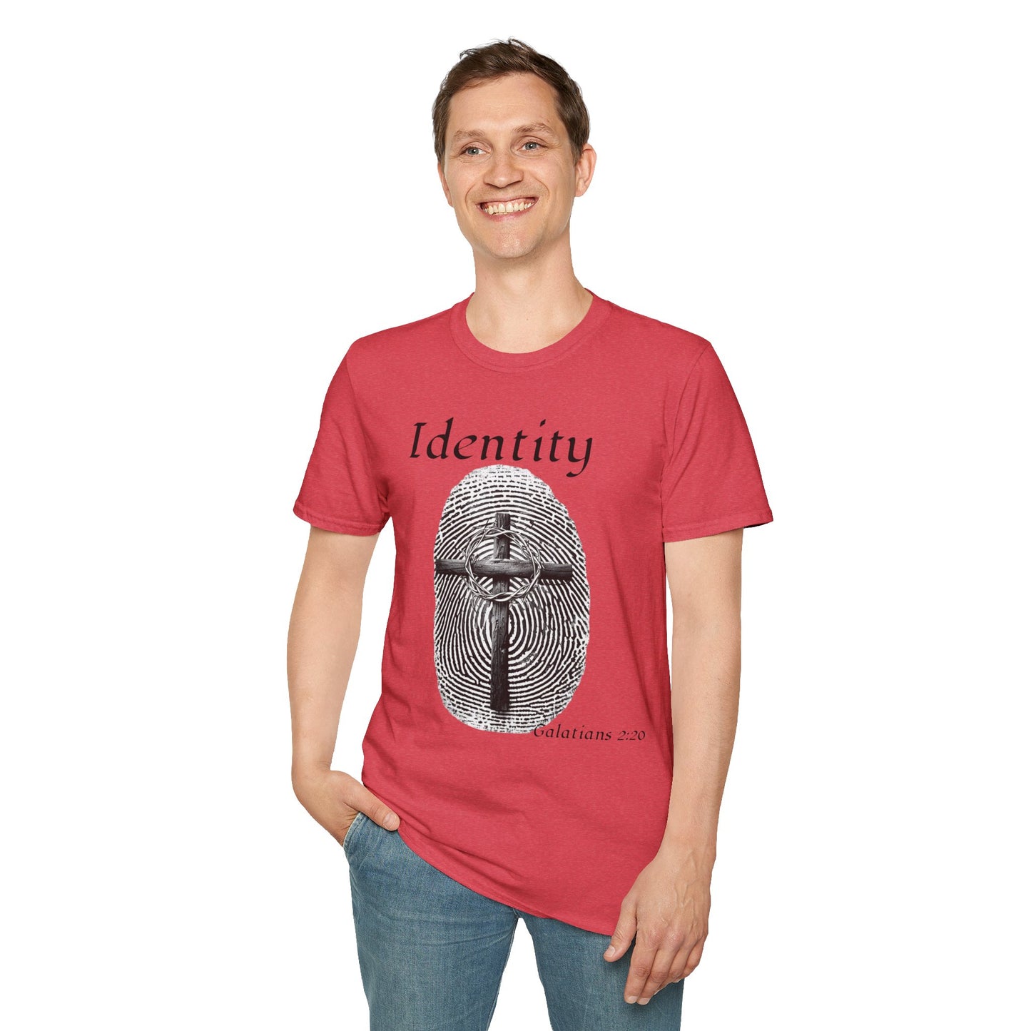 Identity -Fingerprint Design-Unisex Softstyle T-Shirt
