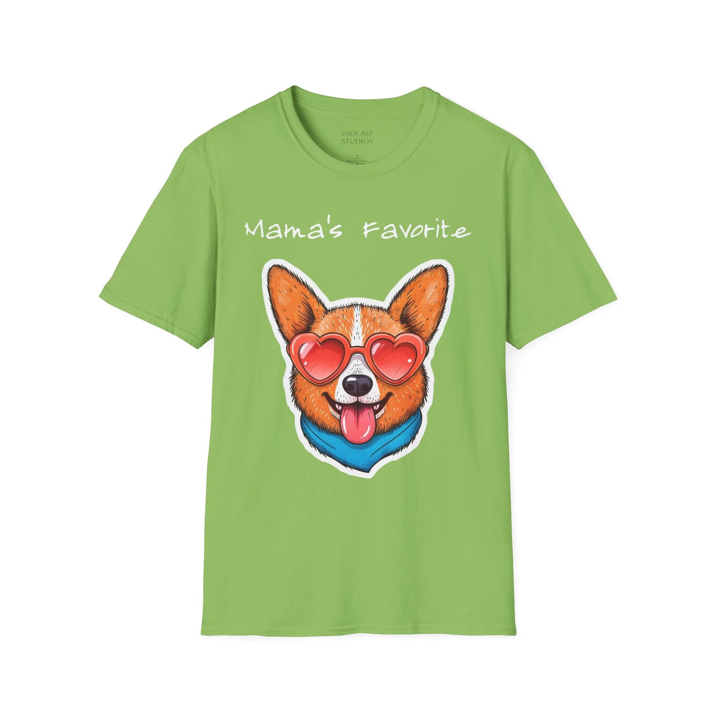 Mama's Favorite -Corgi T-Shirt | Unisex Softstyle Tee for Dog Lovers