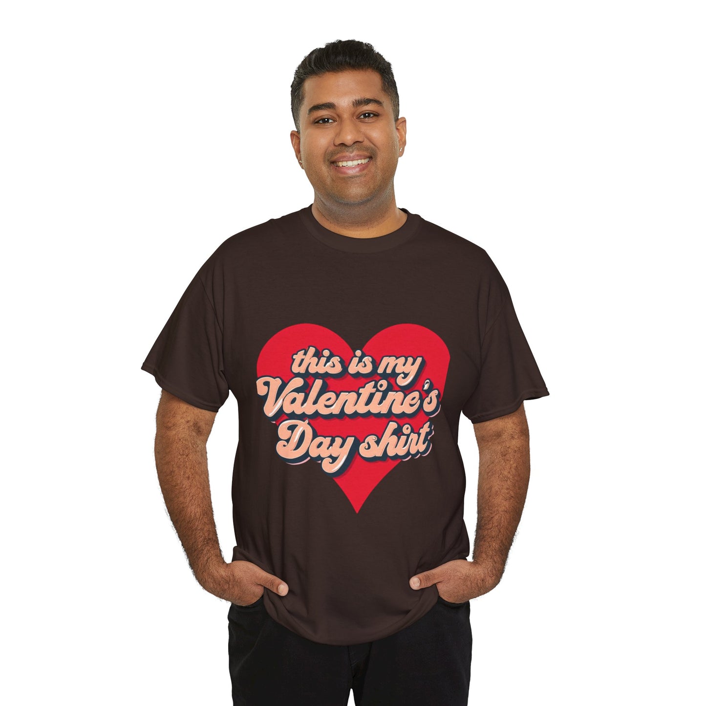"This is my Valentine's Day shirt" Cotton Tee