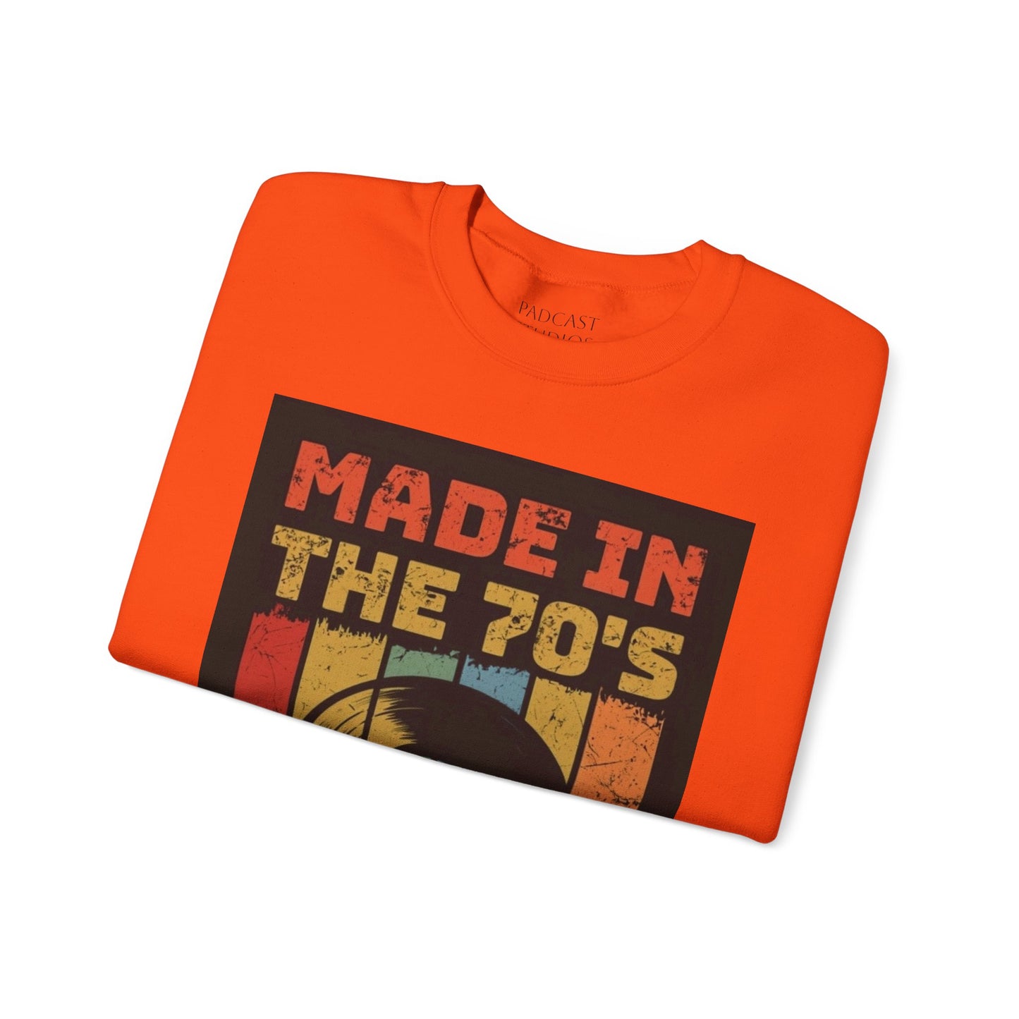 Retro 70's Music Crewneck Sweatshirt - Made in the 70's Design
