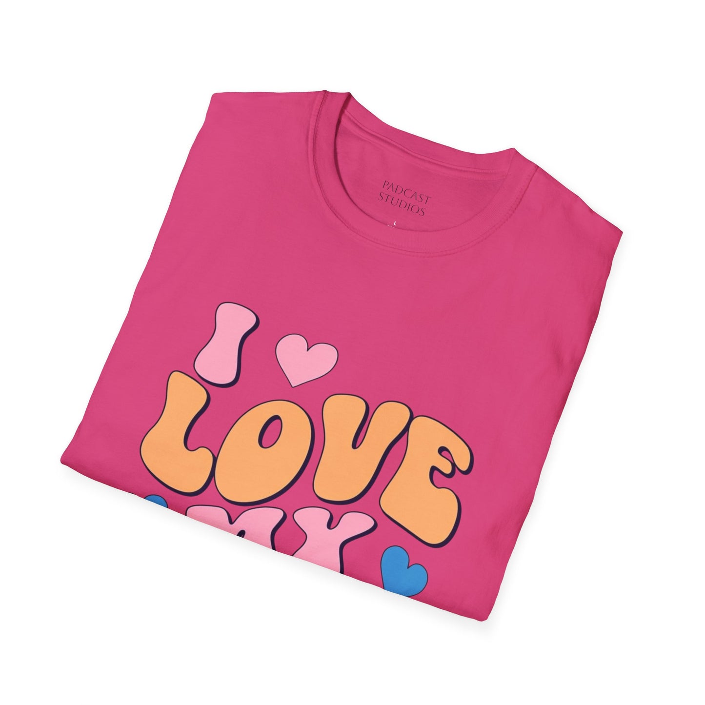 I Love My Students Colorful Teacher Shirt, Unisex Softstyle T-Shirt, Teacher Gift, Back to School Tee, Educator Apparel