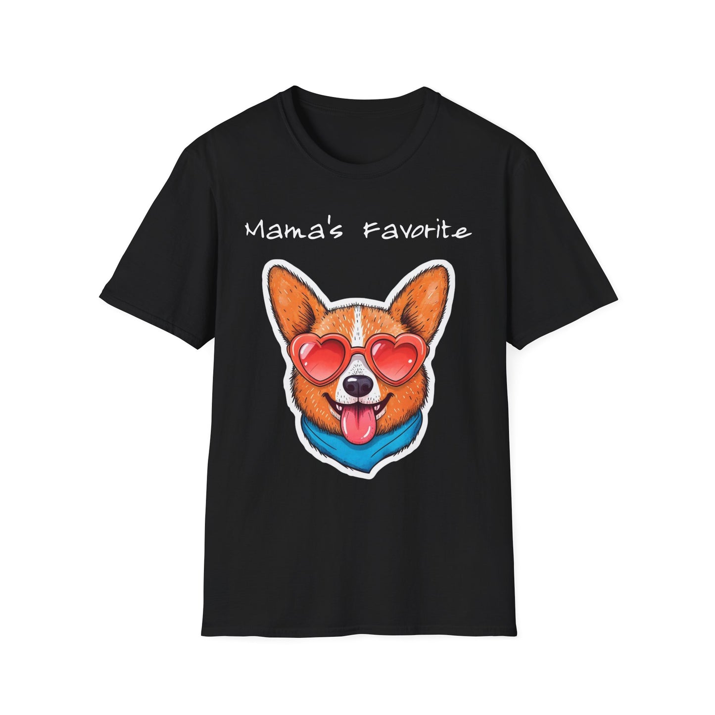 Mama's Favorite -Corgi T-Shirt | Unisex Softstyle Tee for Dog Lovers