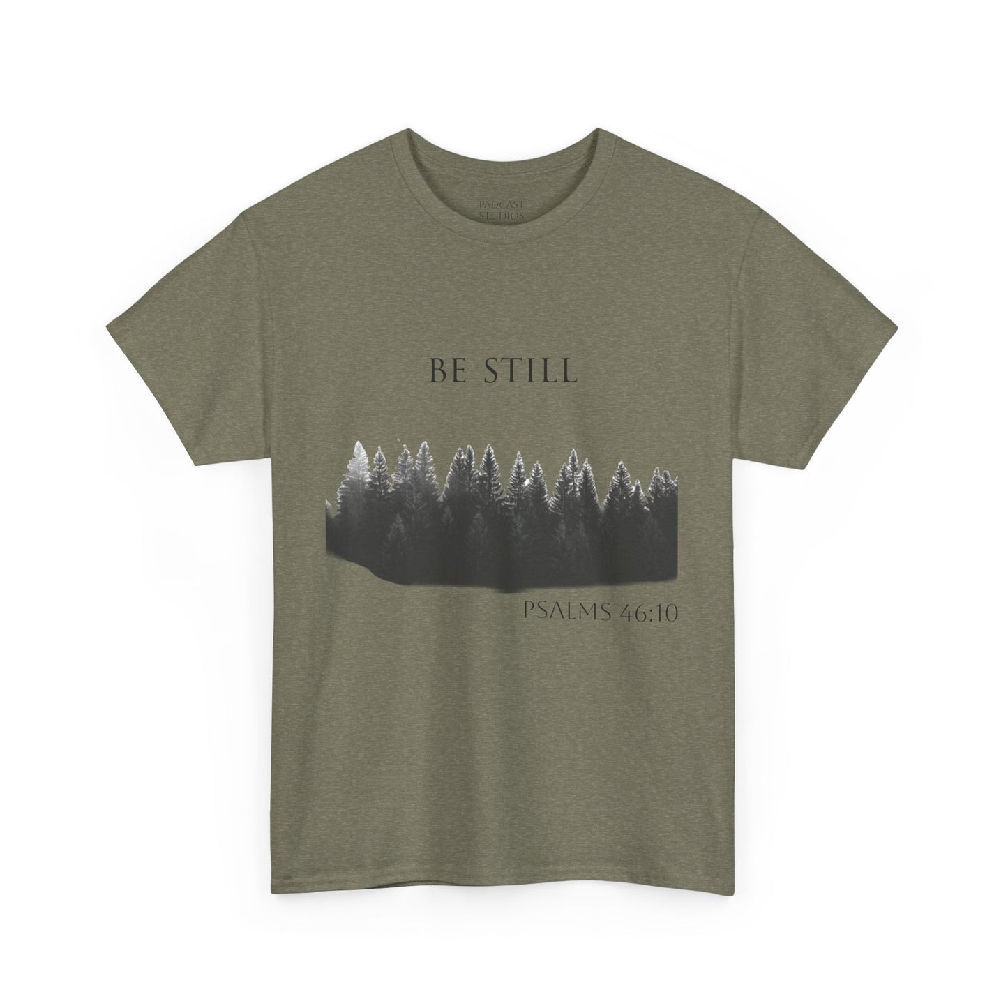 Be Still -Cotton Tee - Christian and Nature Inspired Relaxation Shirt