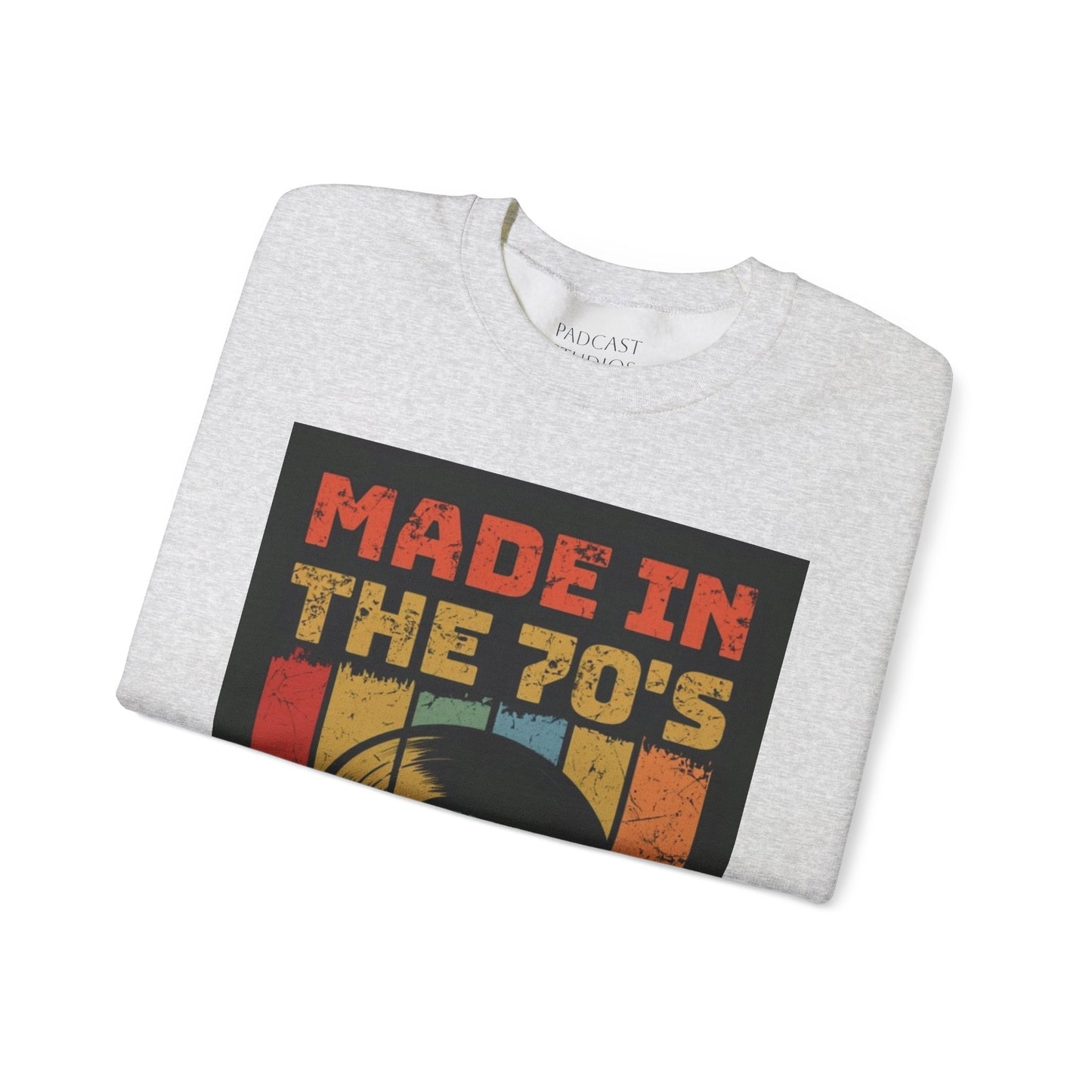 Retro 70's Music Crewneck Sweatshirt - Made in the 70's Design