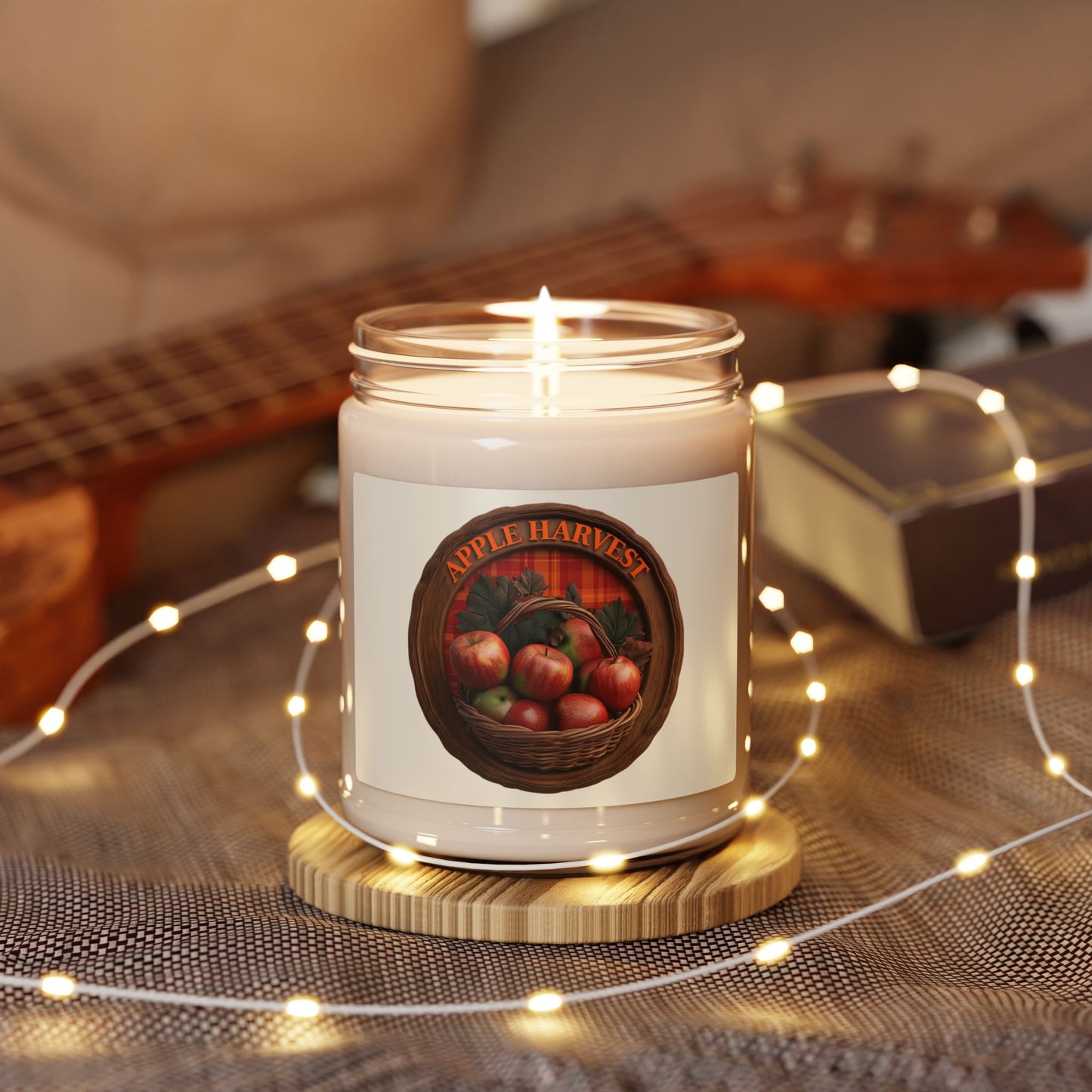 Clean Cotton Scented Soy Candle - Cozy Cabin Vibes, 9oz