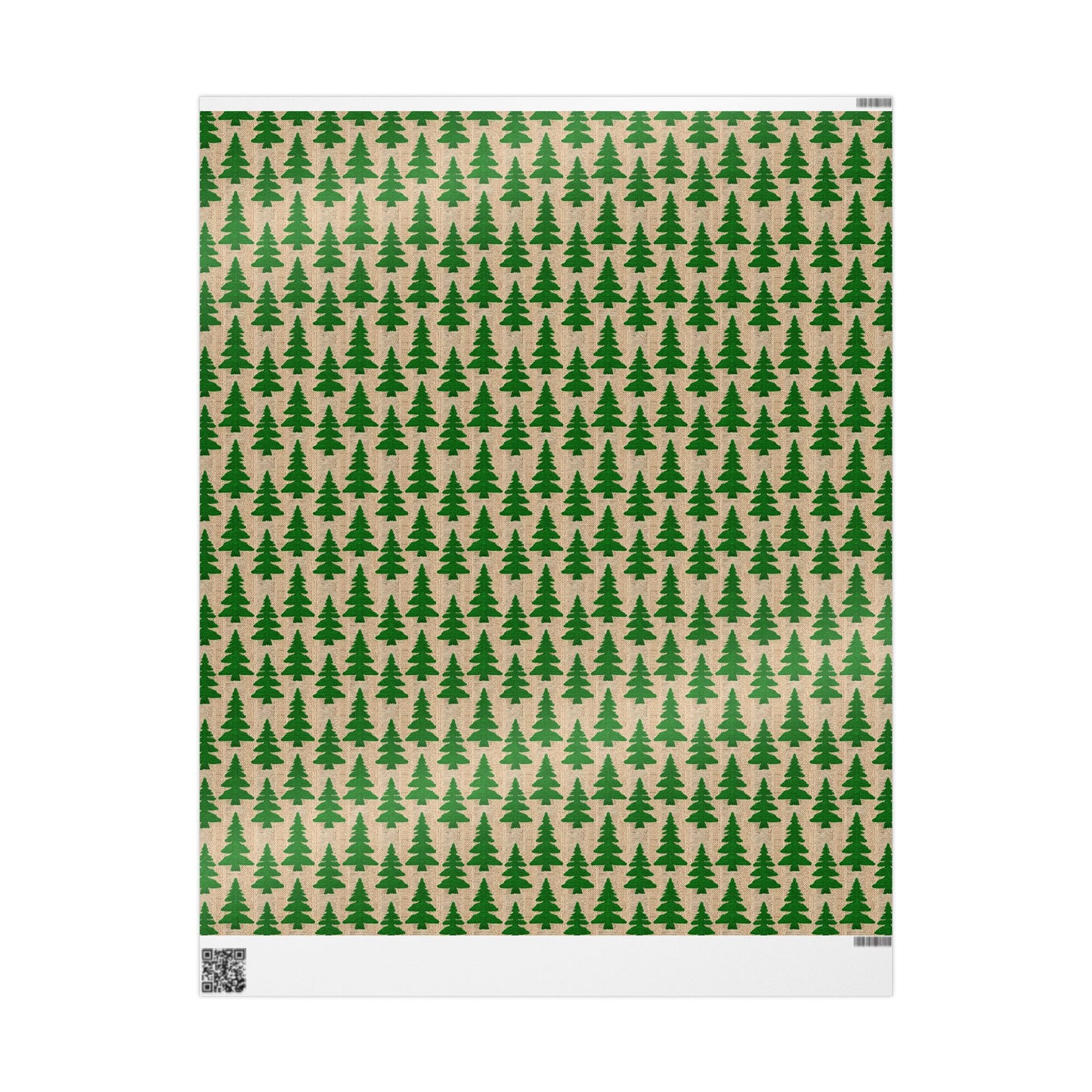 Festive Knit Tree Wrapping Paper - Eco-Friendly Holiday Gift Wrap