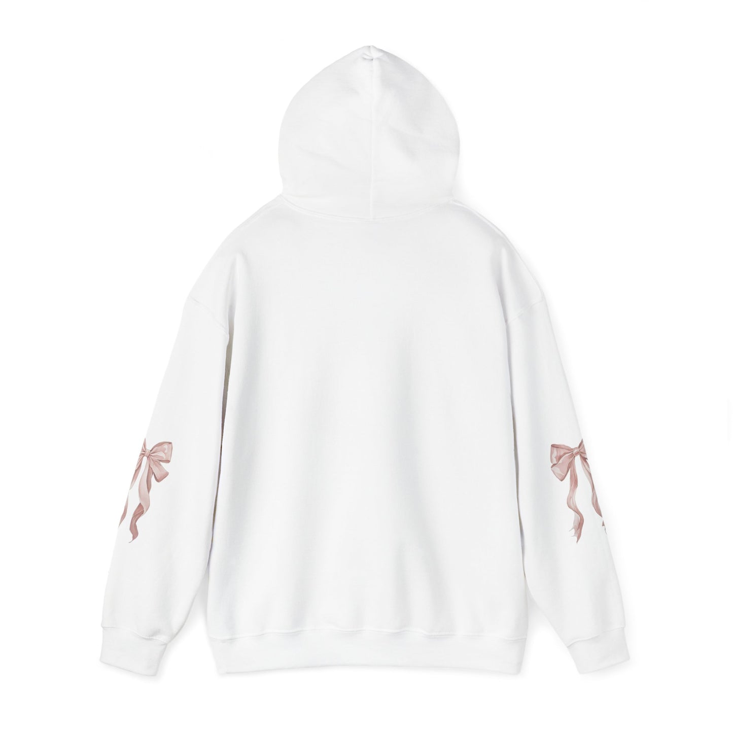 Coquette Bow Hoodie, Pink Ribbon Sweatshirt, Gift for Her, Comfy Pullover, Cute Jumper, Warm Hoody