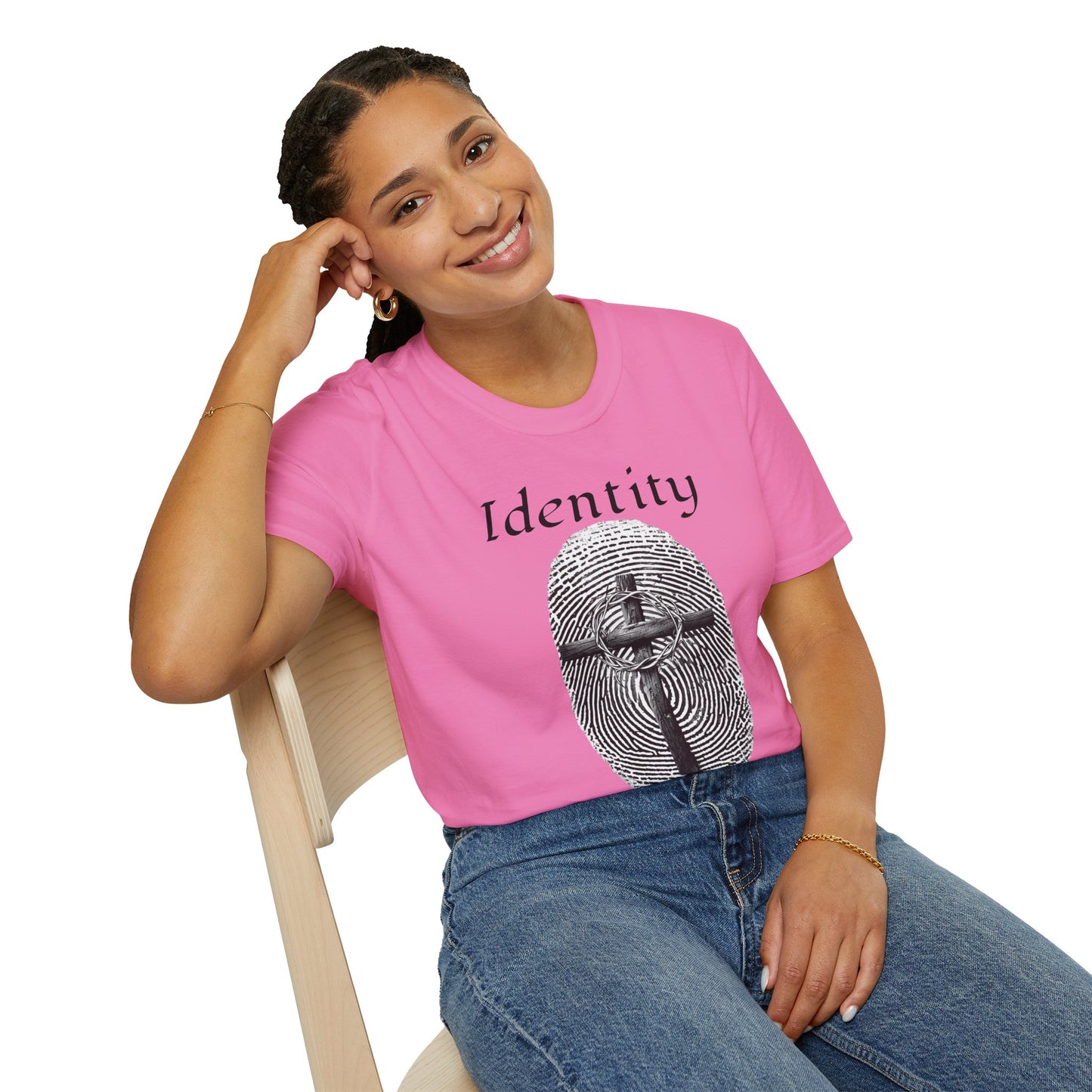 Identity -Fingerprint Design-Unisex Softstyle T-Shirt