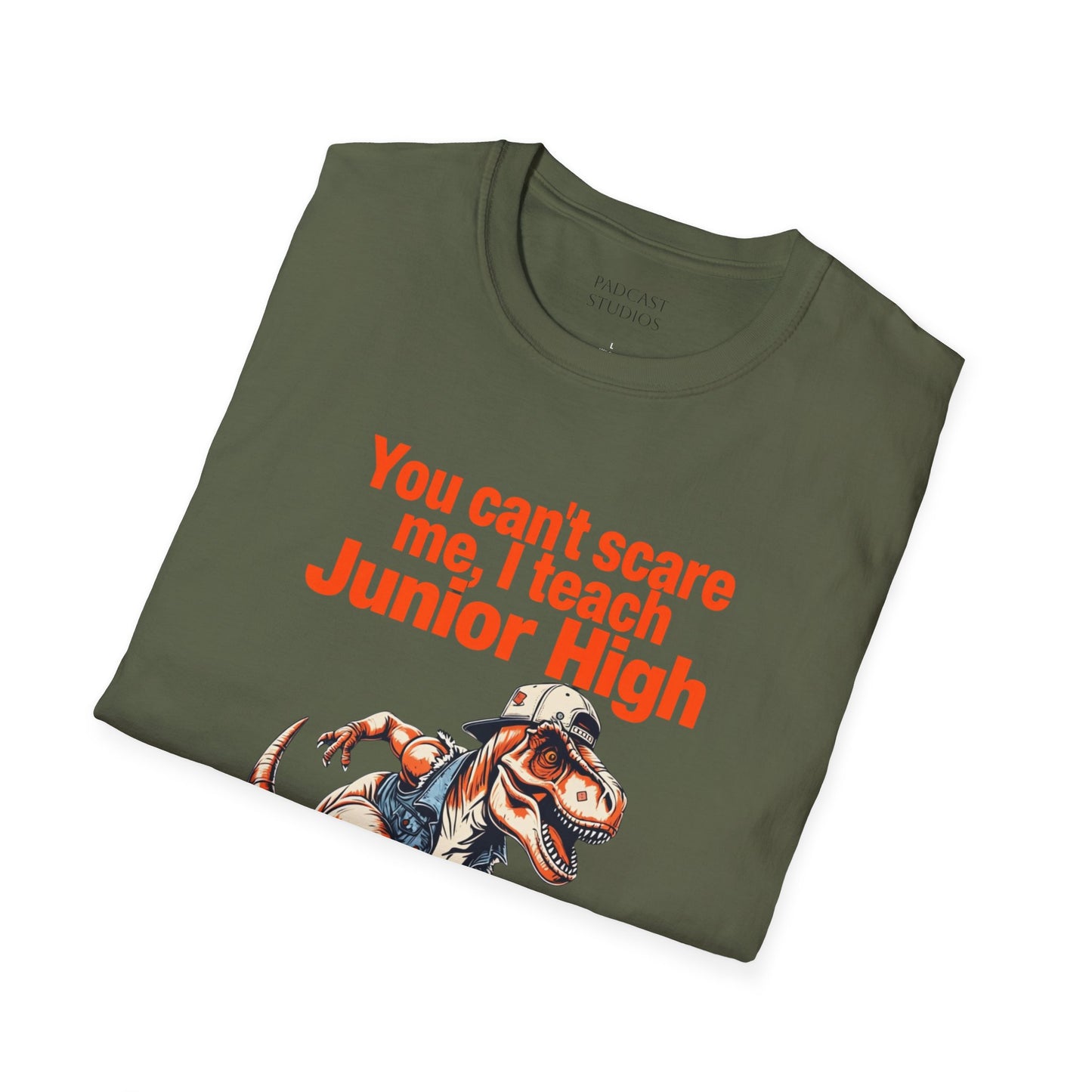 You can't scare me, I teach Junior High, Unisex Softstyle T-Shirt, Teacher Shirt, Back to School Tee, Gift for Educators, Teacher Apparel