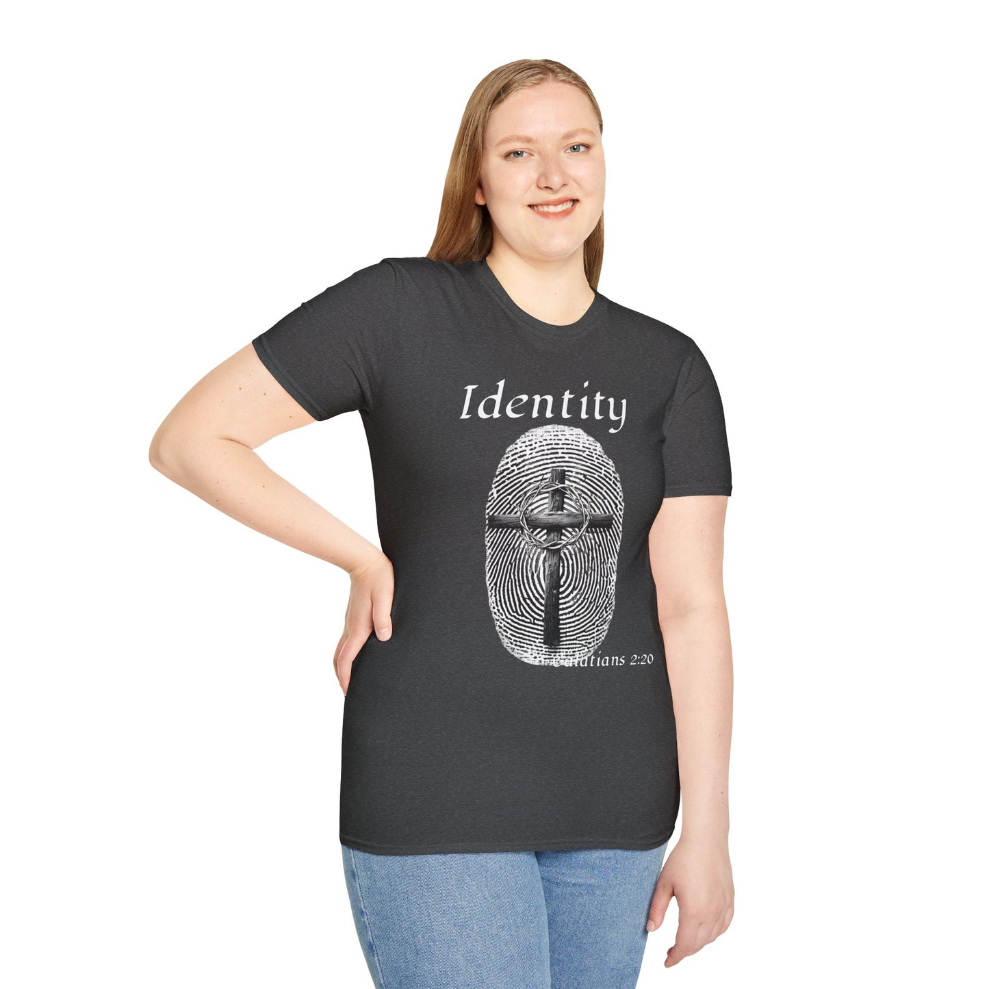 Identity -Fingerprint Design-Unisex Softstyle T-Shirt