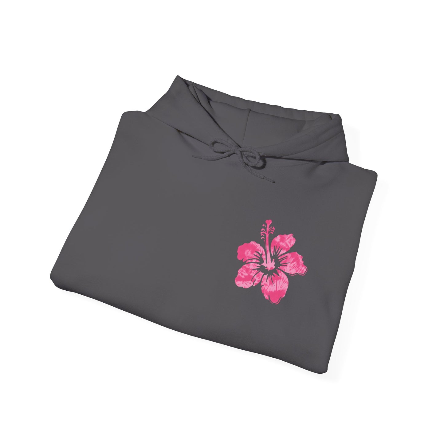 Pink Tropical Tie Dye Palm Tree and Hibiscus Hoodie for Sweatshirt, Pullover
