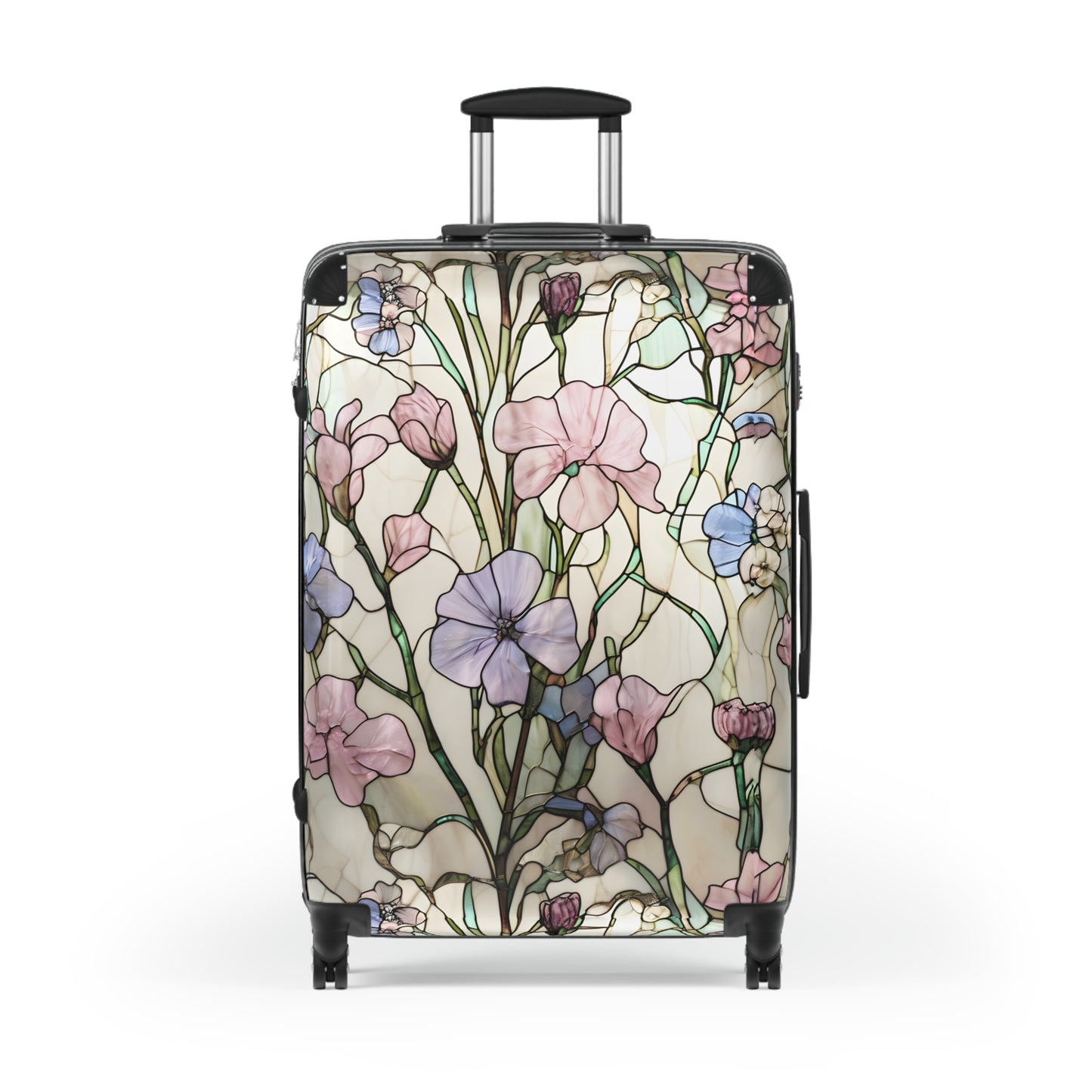 Floral Design Suitcase – Elegant Travel Gear for Adventure Lovers