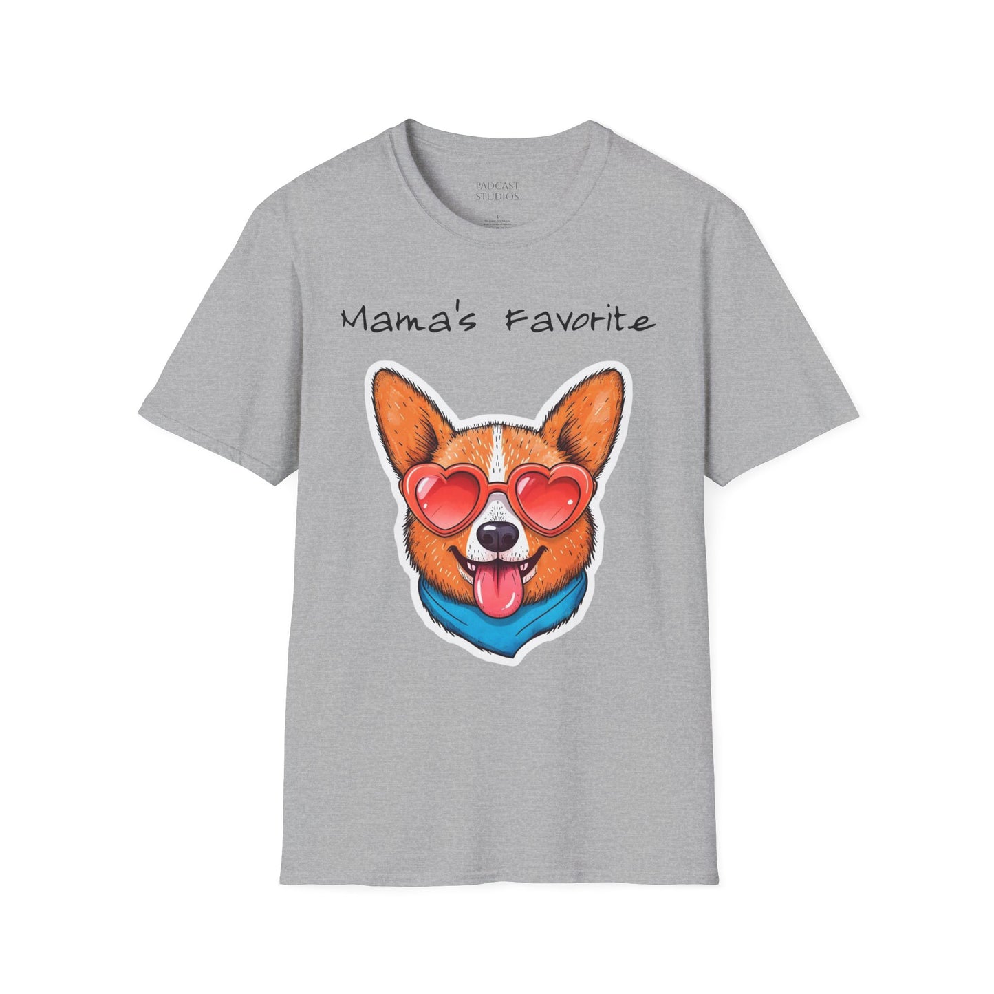 Mama's Favorite -Corgi T-Shirt | Unisex Softstyle Tee for Dog Lovers