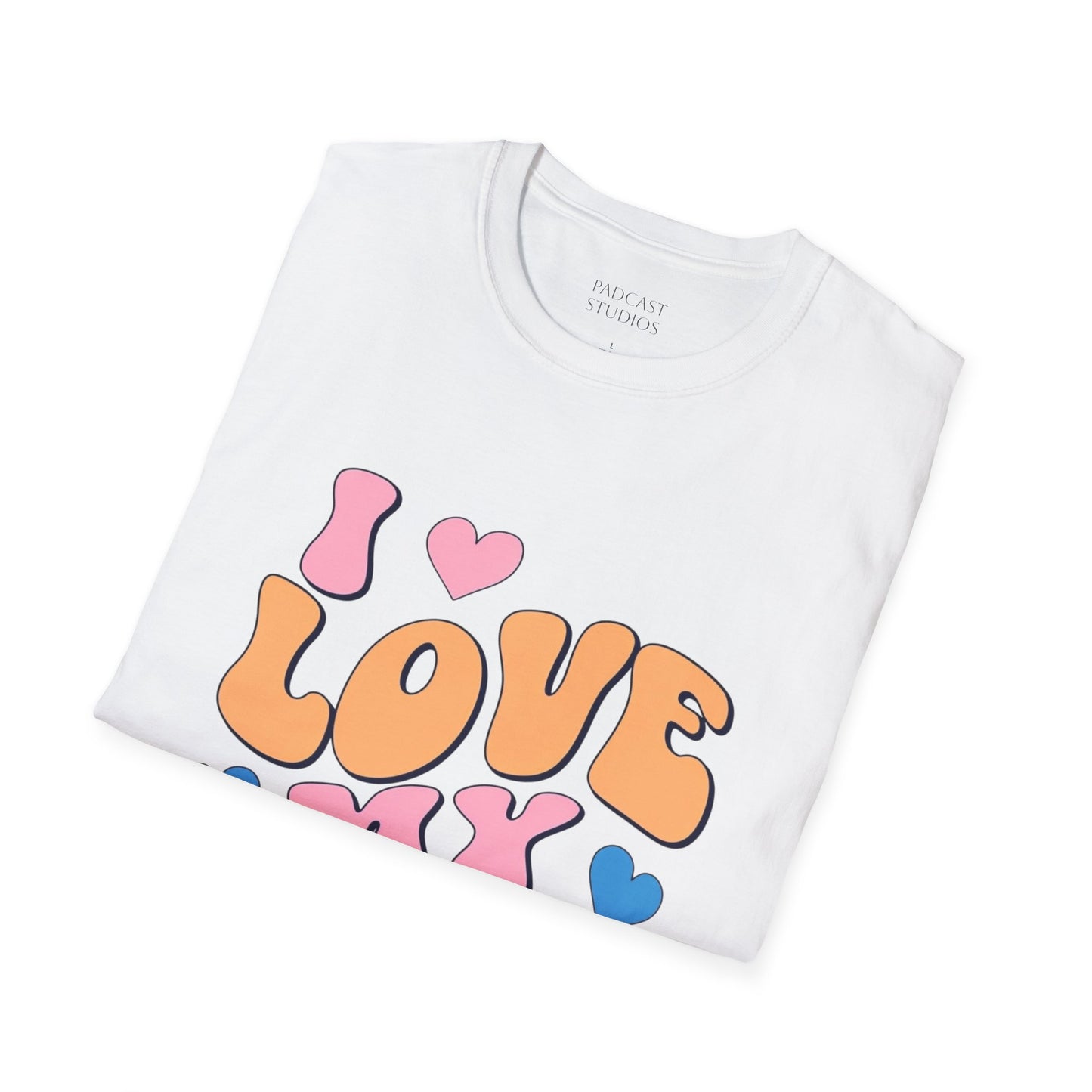 I Love My Students Colorful Teacher Shirt, Unisex Softstyle T-Shirt, Teacher Gift, Back to School Tee, Educator Apparel