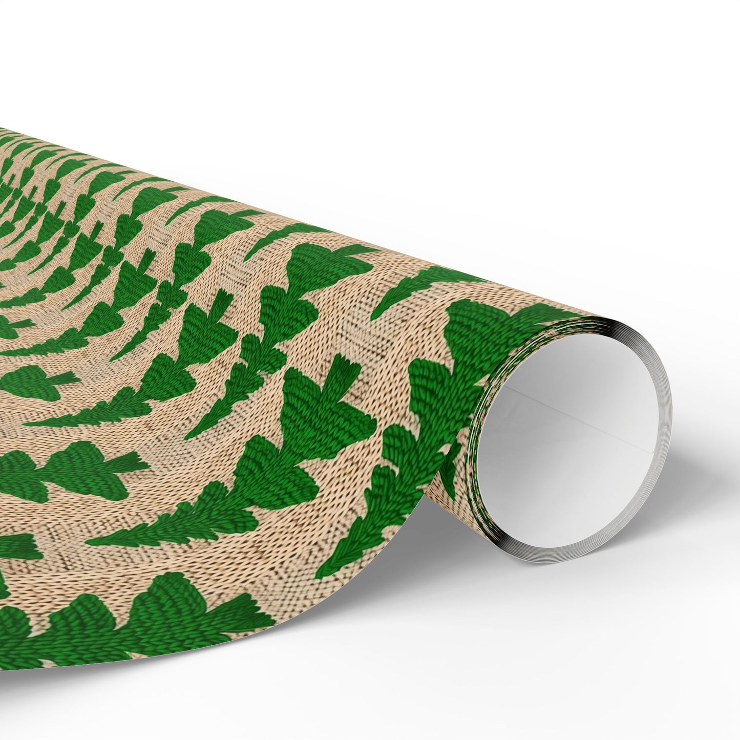 Festive Knit Tree Wrapping Paper - Eco-Friendly Holiday Gift Wrap