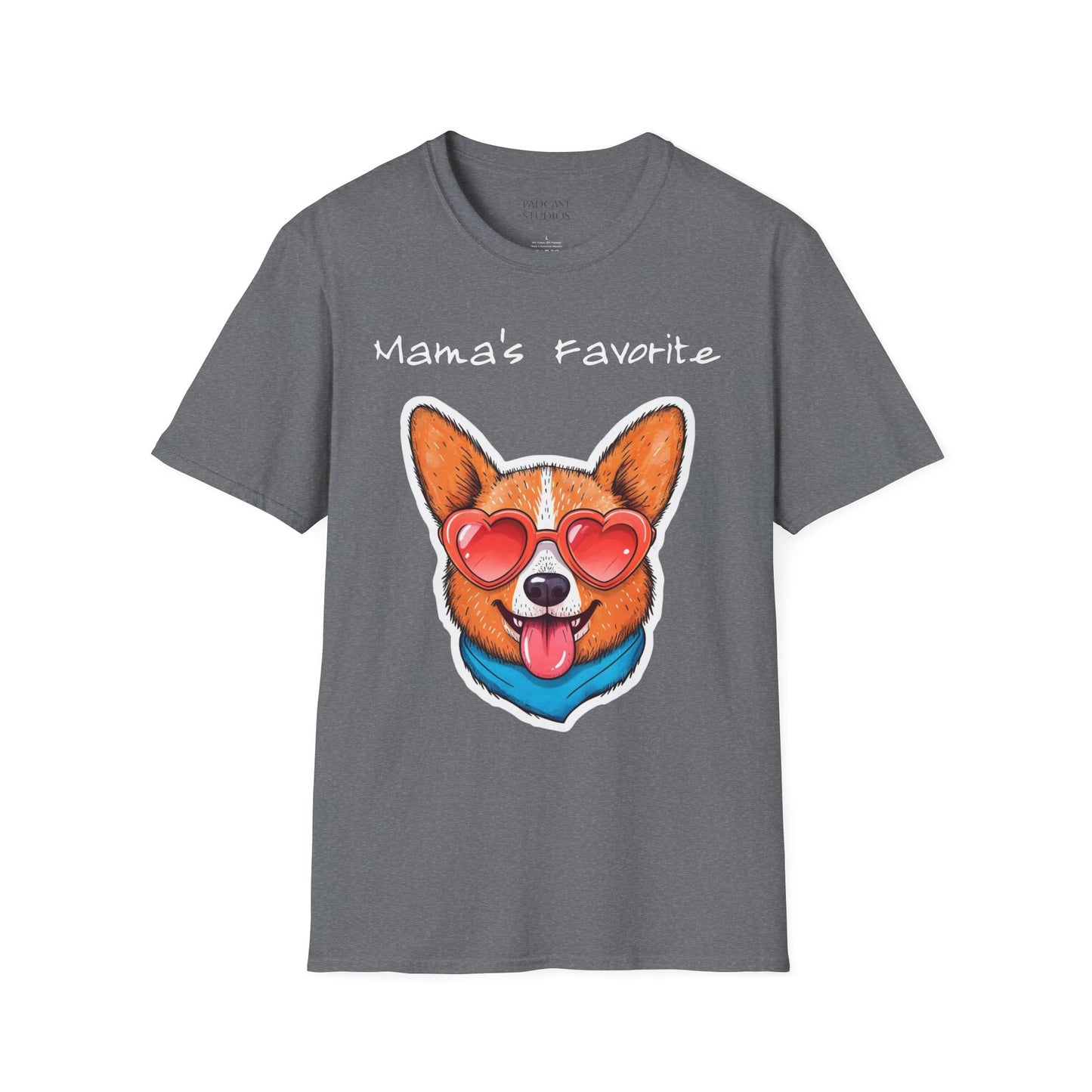 Mama's Favorite -Corgi T-Shirt | Unisex Softstyle Tee for Dog Lovers