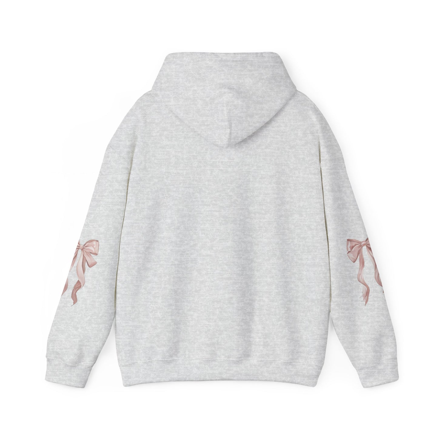 Coquette Bow Hoodie, Pink Ribbon Sweatshirt, Gift for Her, Comfy Pullover, Cute Jumper, Warm Hoody