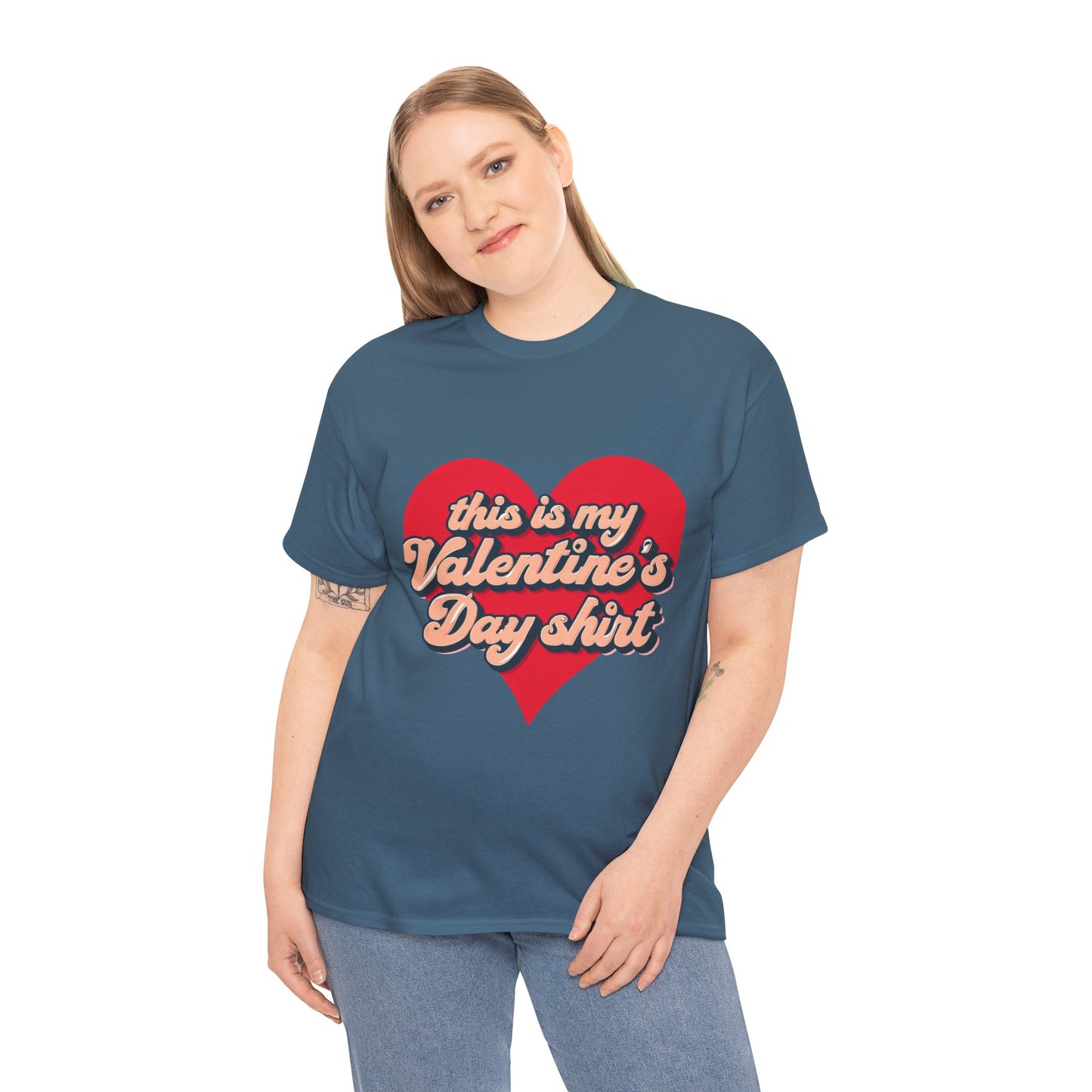 "This is my Valentine's Day shirt" Cotton Tee