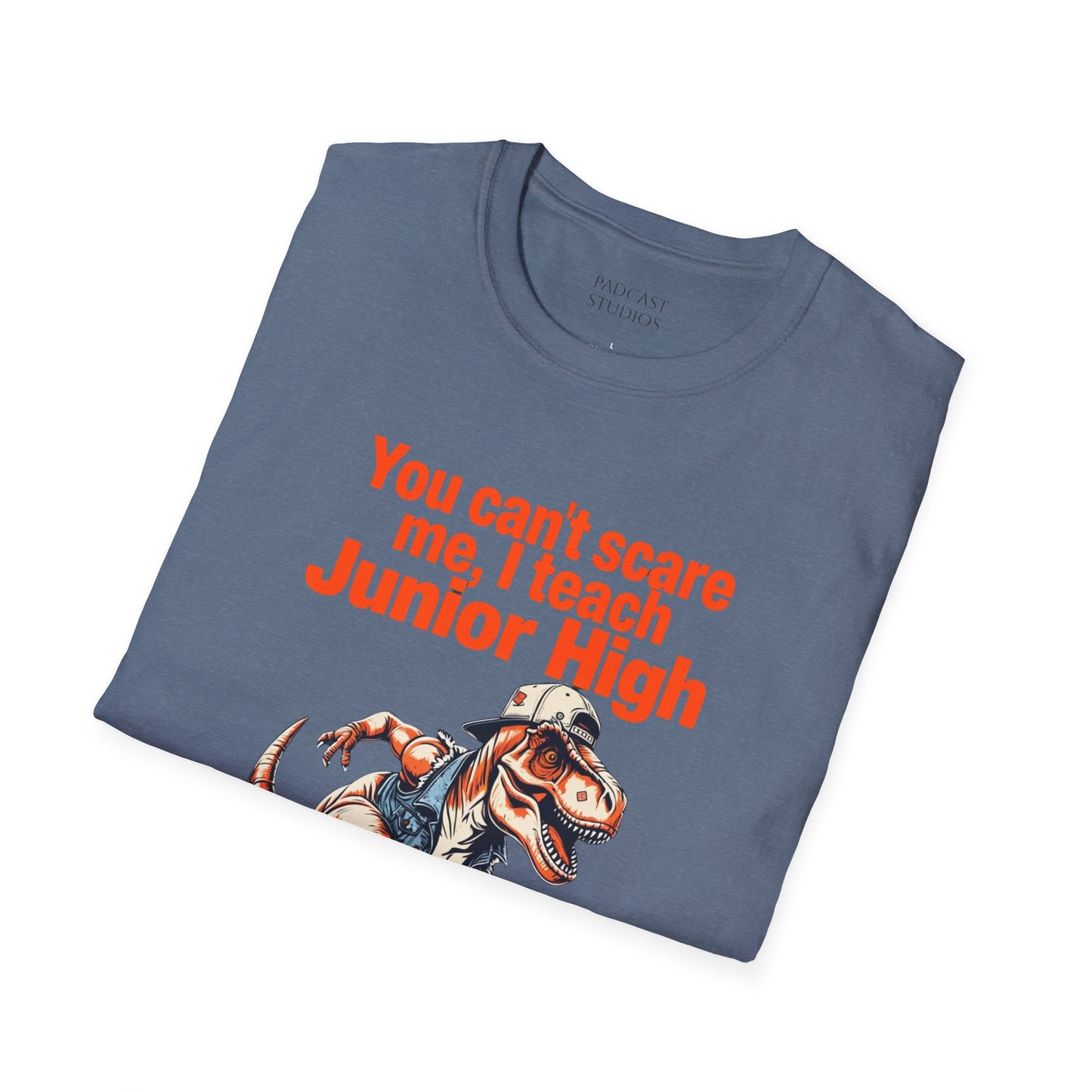 You can't scare me, I teach Junior High, Unisex Softstyle T-Shirt, Teacher Shirt, Back to School Tee, Gift for Educators, Teacher Apparel