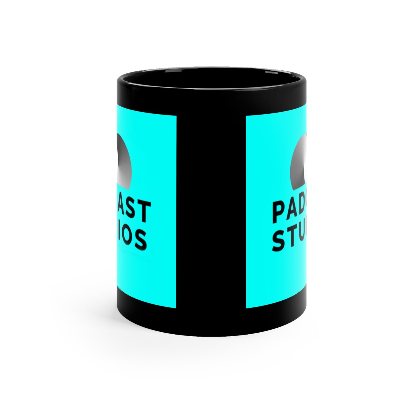 Custom Black Coffee Mug - Padcast Studios, 11oz - Perfect Gift for Coffee Lovers & Podcasters