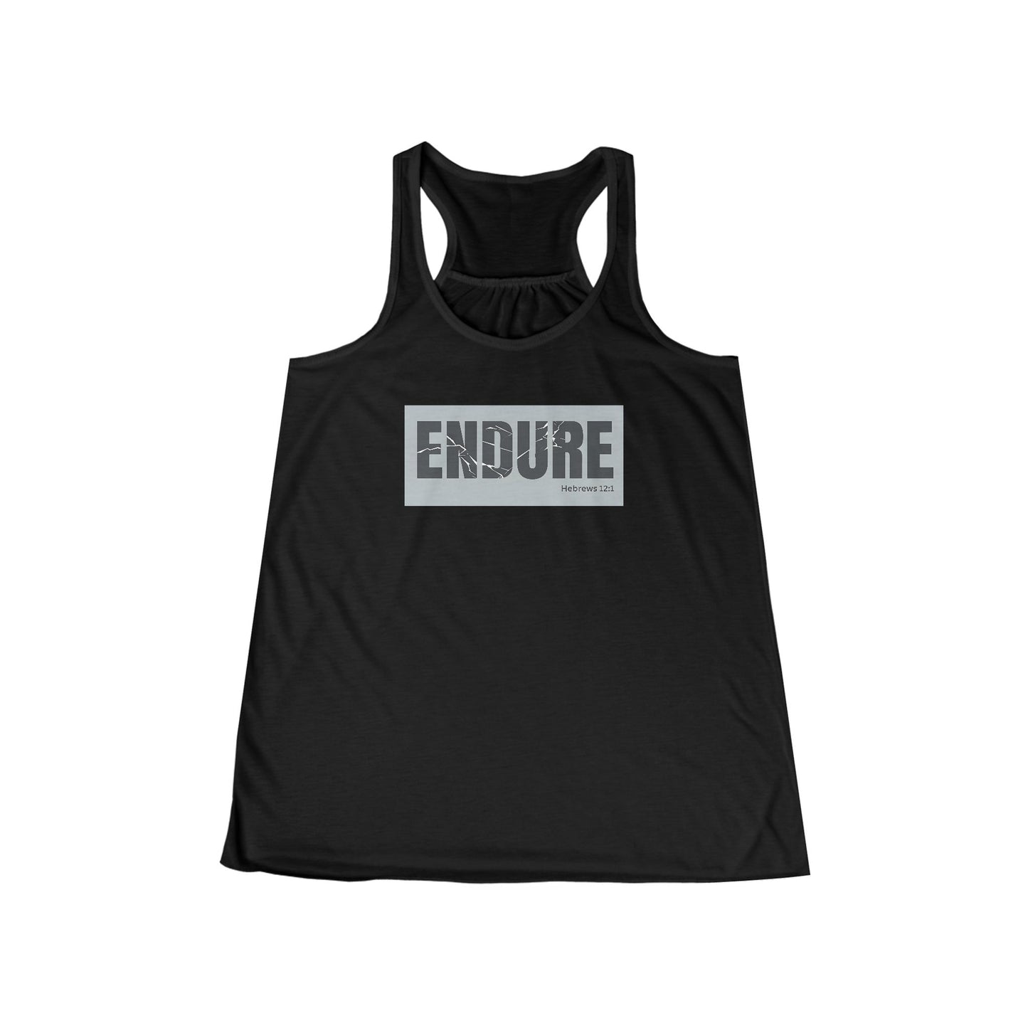 Endure Flowy Tank Top, Christian Gym Clothes, Weightlifting Shirt, Christianity Gift, Christian Workout Gear, Bible Verse Apparel