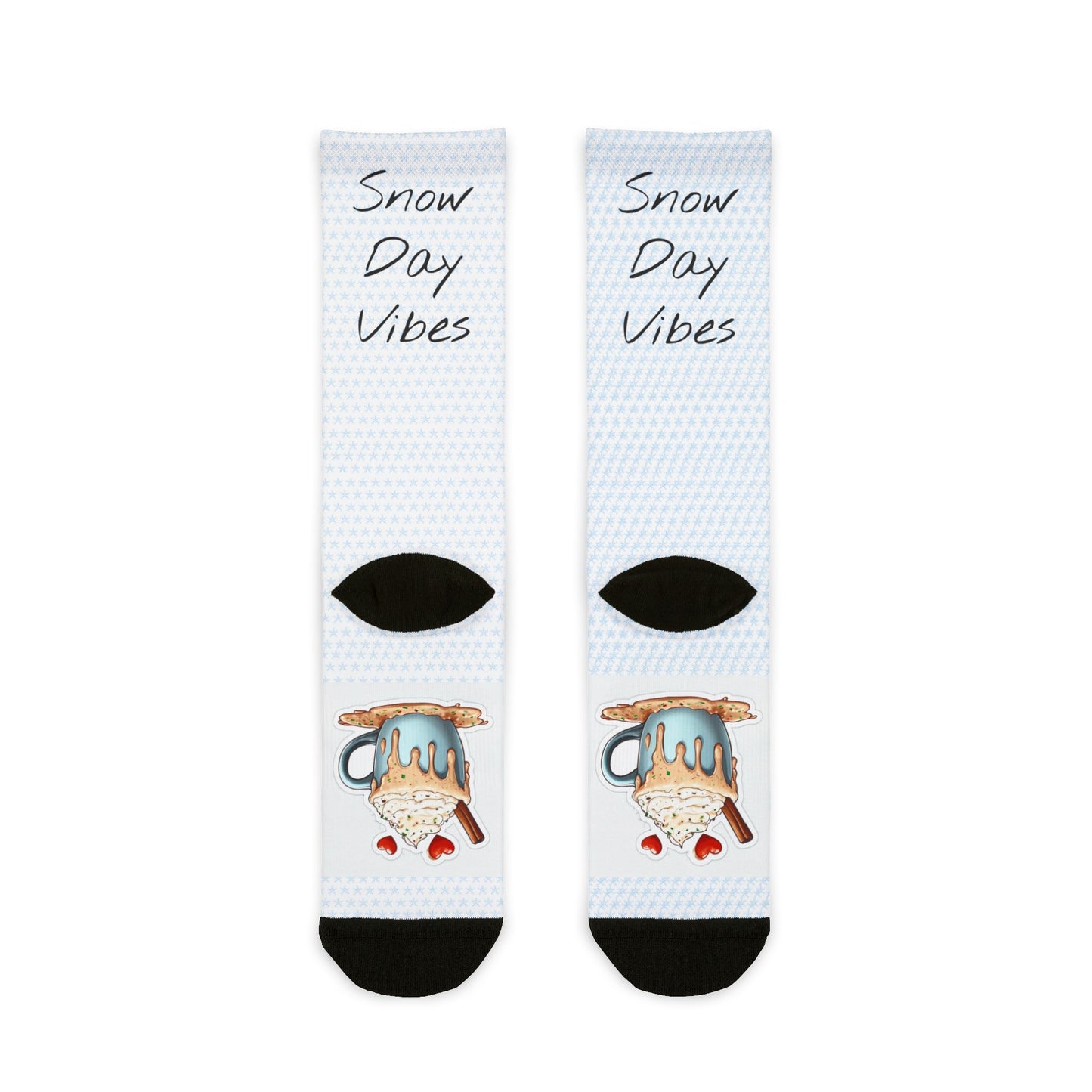 Snow Day Vibes -Crew Socks - Cozy Winter Accessories