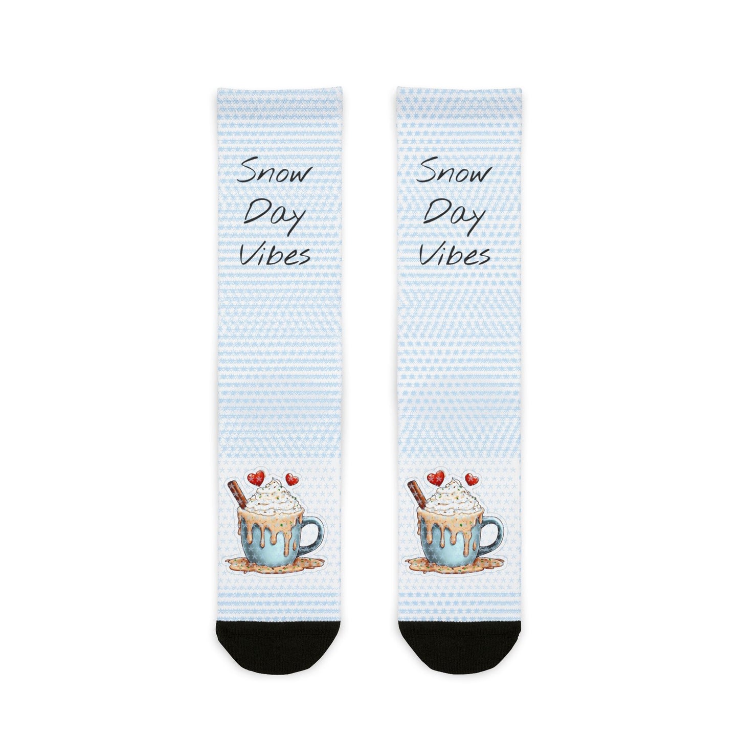 Snow Day Vibes -Crew Socks - Cozy Winter Accessories