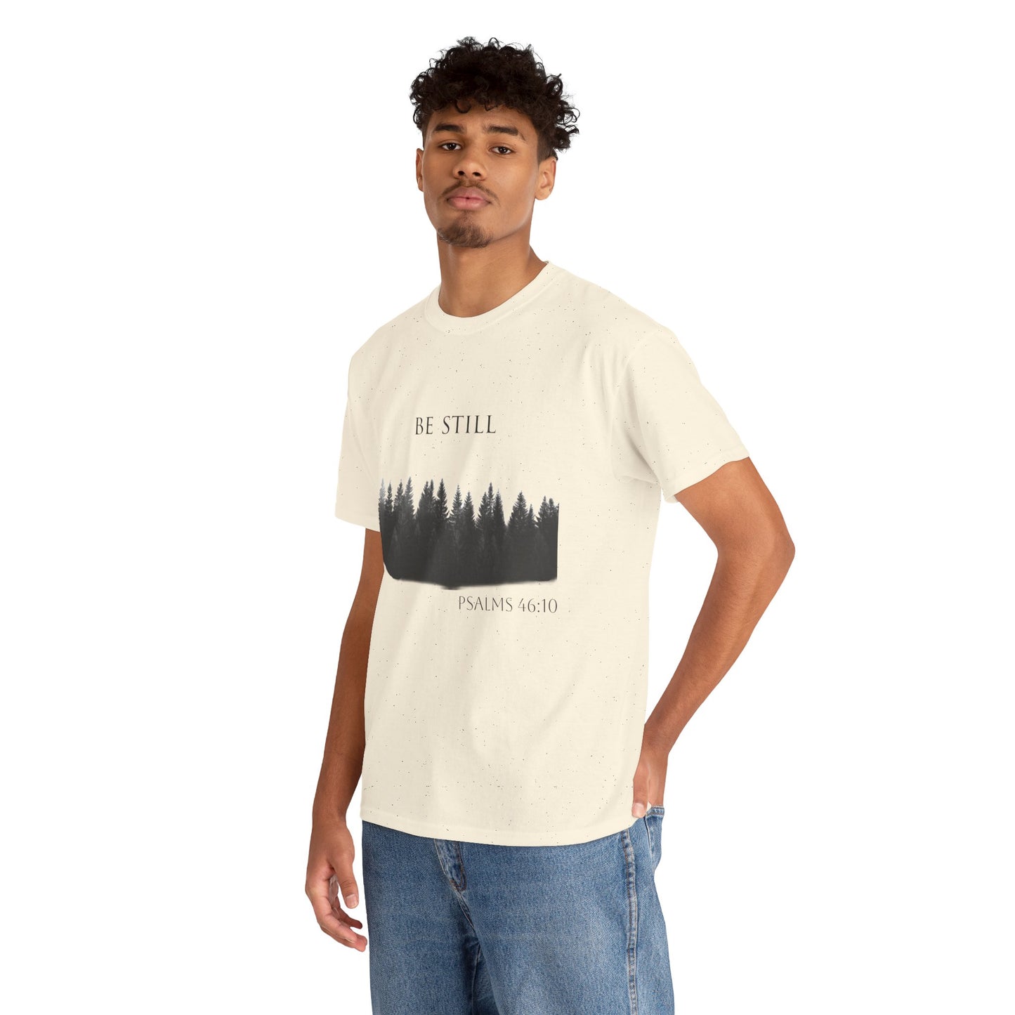 Be Still -Cotton Tee - Christian and Nature Inspired Relaxation Shirt