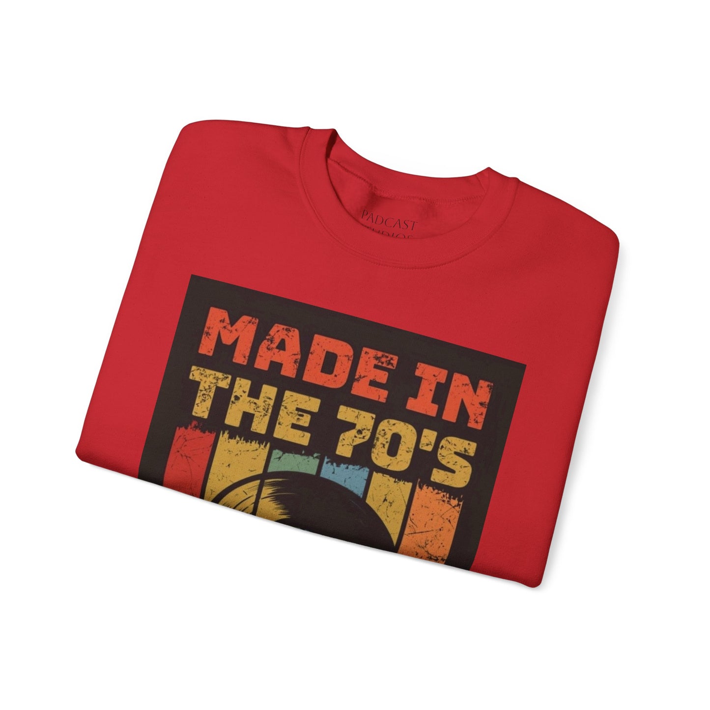 Retro 70's Music Crewneck Sweatshirt - Made in the 70's Design
