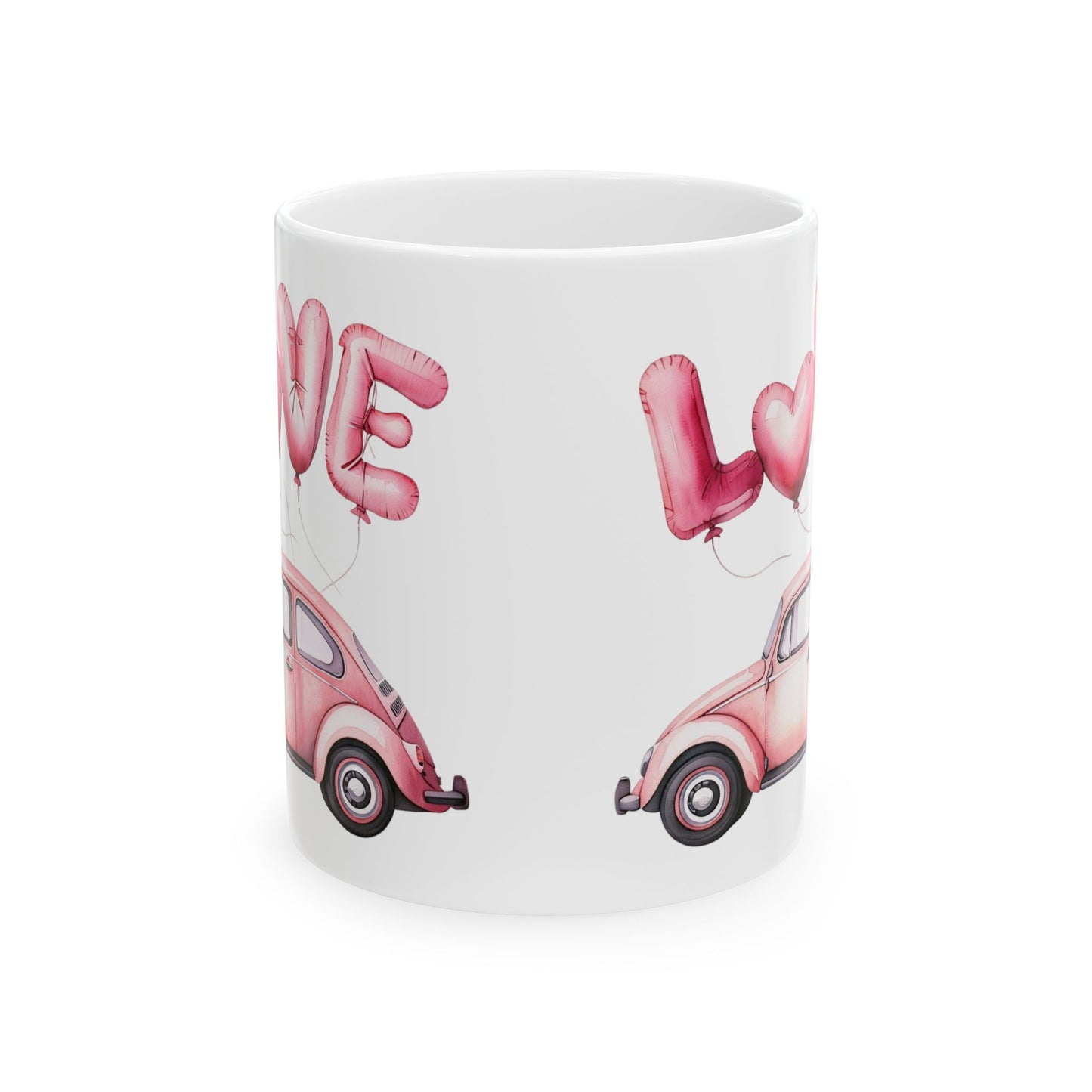 Vintage Love Car Ceramic Mug - Ideal Gift