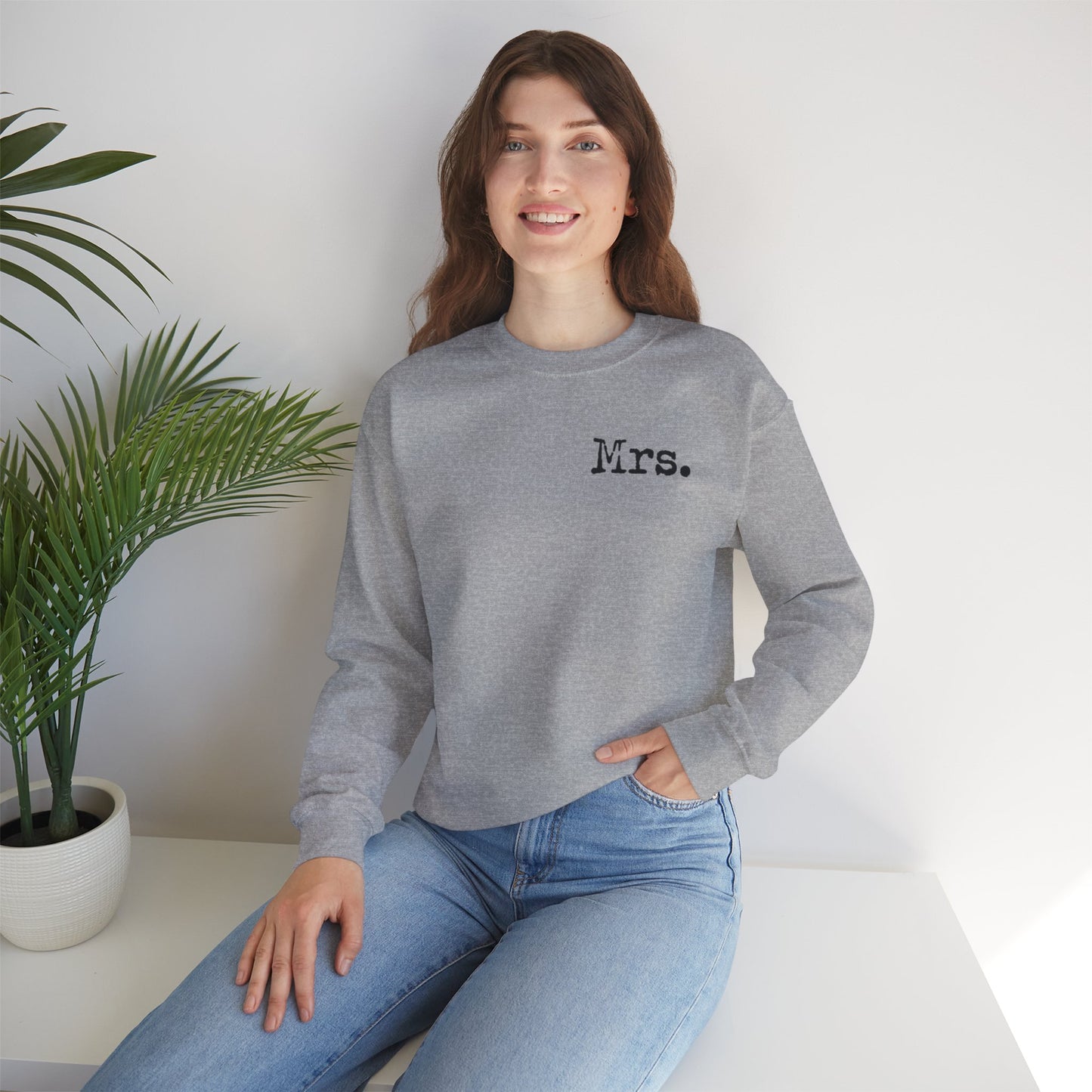 Mrs. Established 2025 Unisex Crewneck Sweatshirt | Perfect Wedding Gift