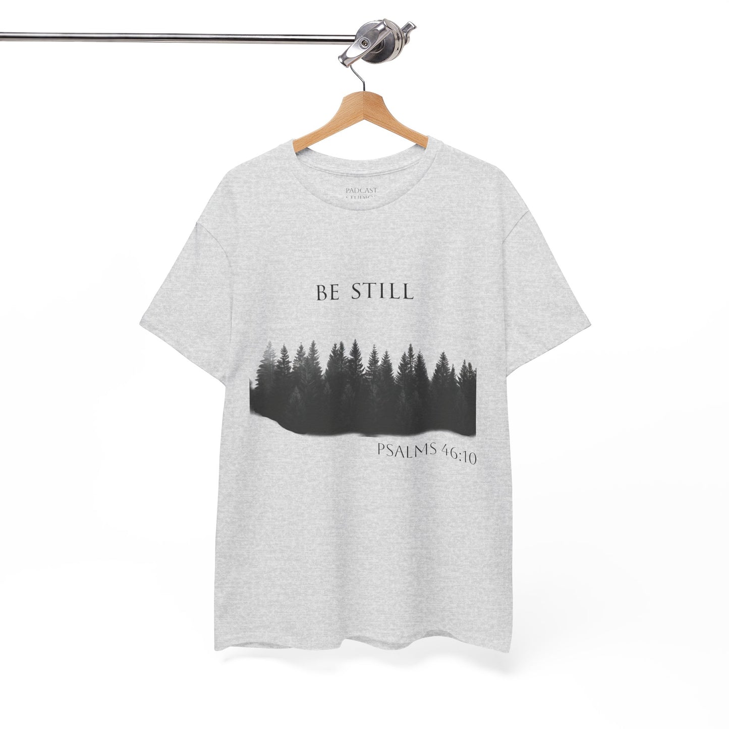 Be Still -Cotton Tee - Christian and Nature Inspired Relaxation Shirt