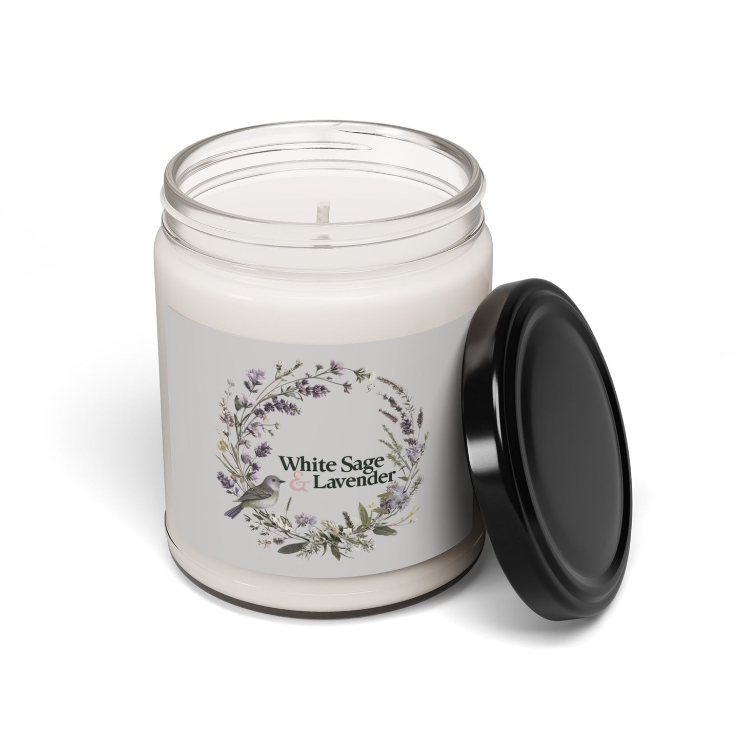 Clean Cotton Scented Soy Candle - Cozy Cabin Vibes, 9oz