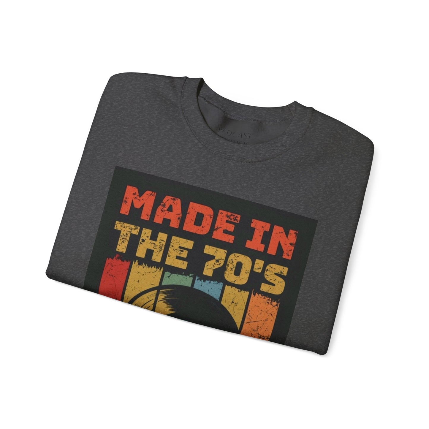 Retro 70's Music Crewneck Sweatshirt - Made in the 70's Design