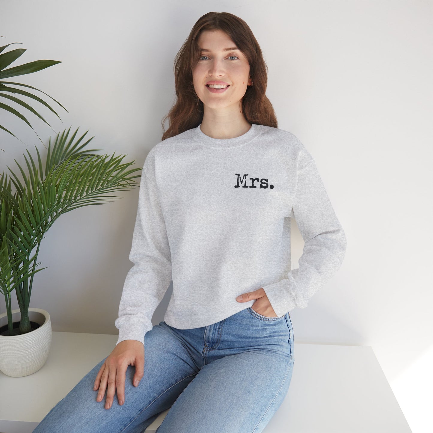 Mrs. Established 2025 Unisex Crewneck Sweatshirt | Perfect Wedding Gift