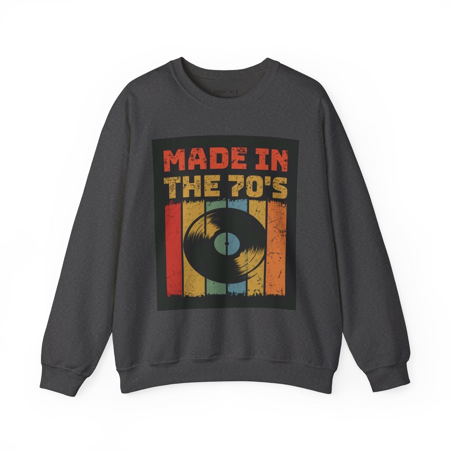 Retro 70's Music Crewneck Sweatshirt - Made in the 70's Design