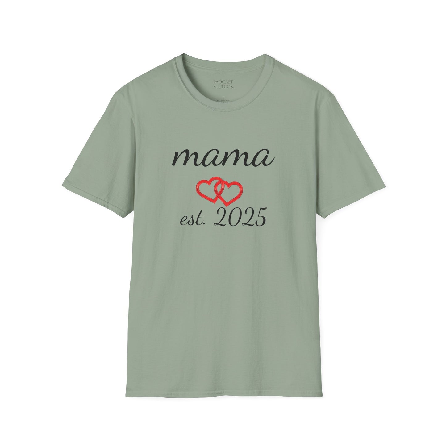 Mama Hearts Established 2025 Unisex Softstyle T-Shirt
