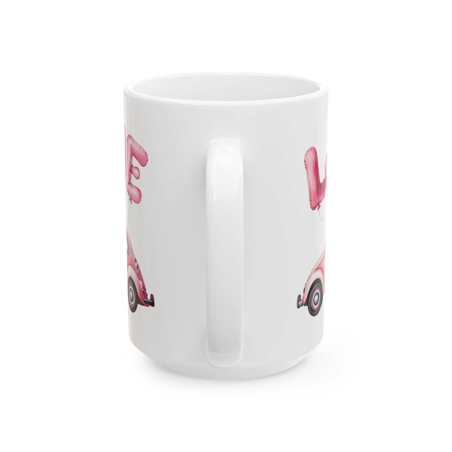 Vintage Love Car Ceramic Mug - Ideal Gift