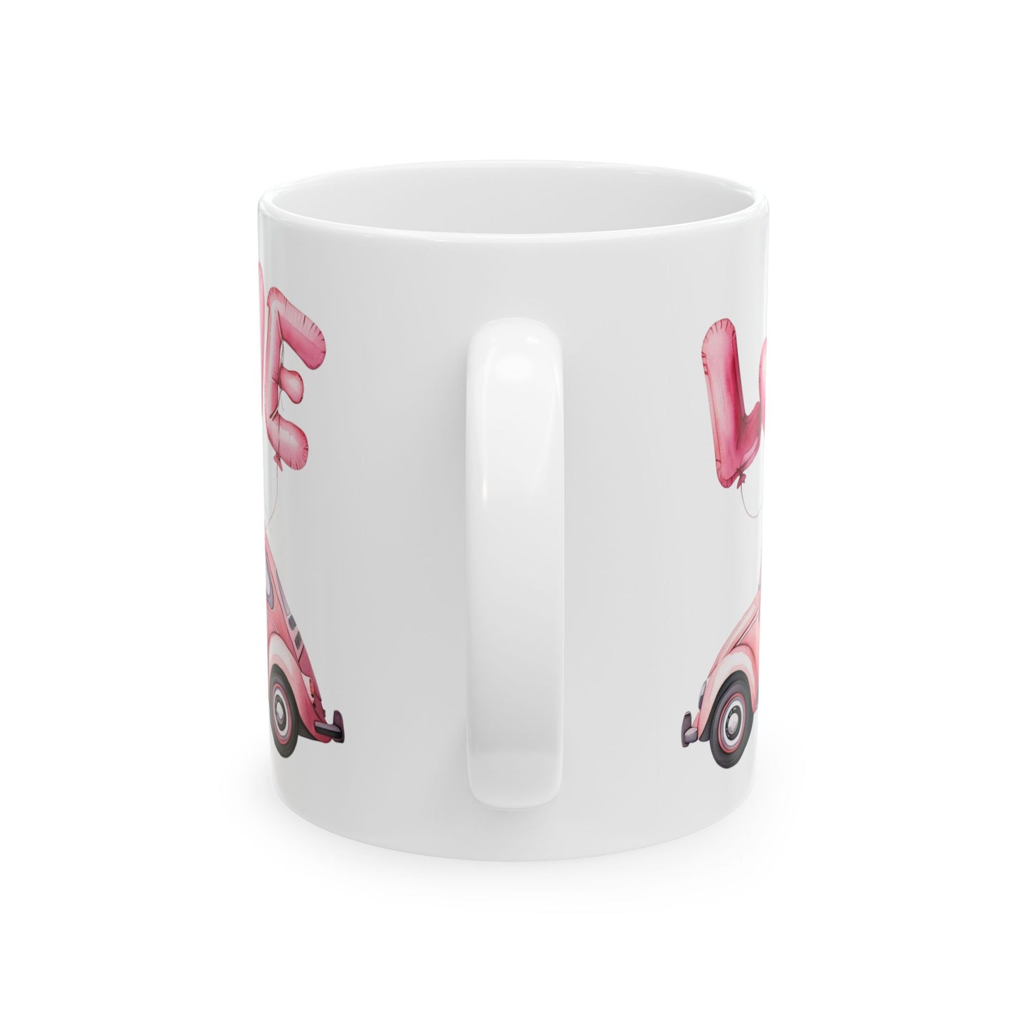 Vintage Love Car Ceramic Mug - Ideal Gift