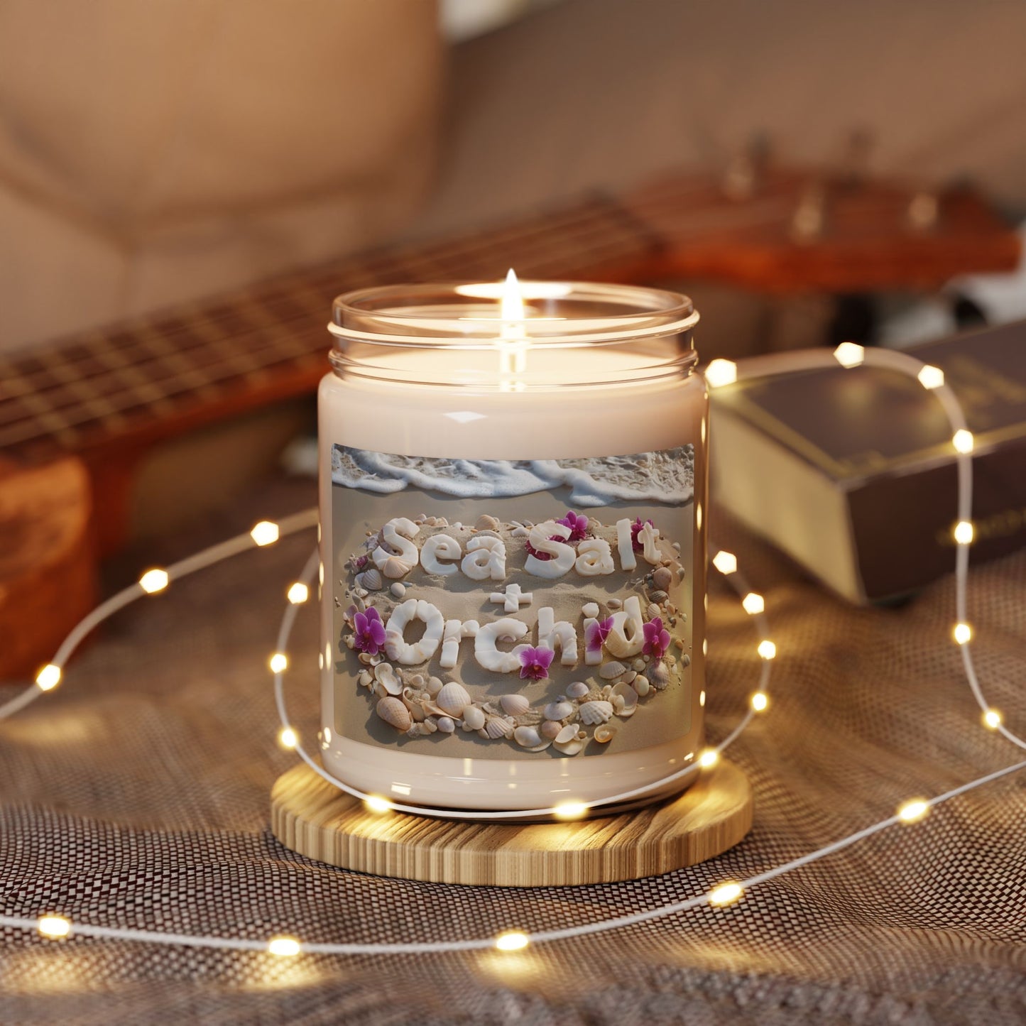 Clean Cotton Scented Soy Candle - Cozy Cabin Vibes, 9oz